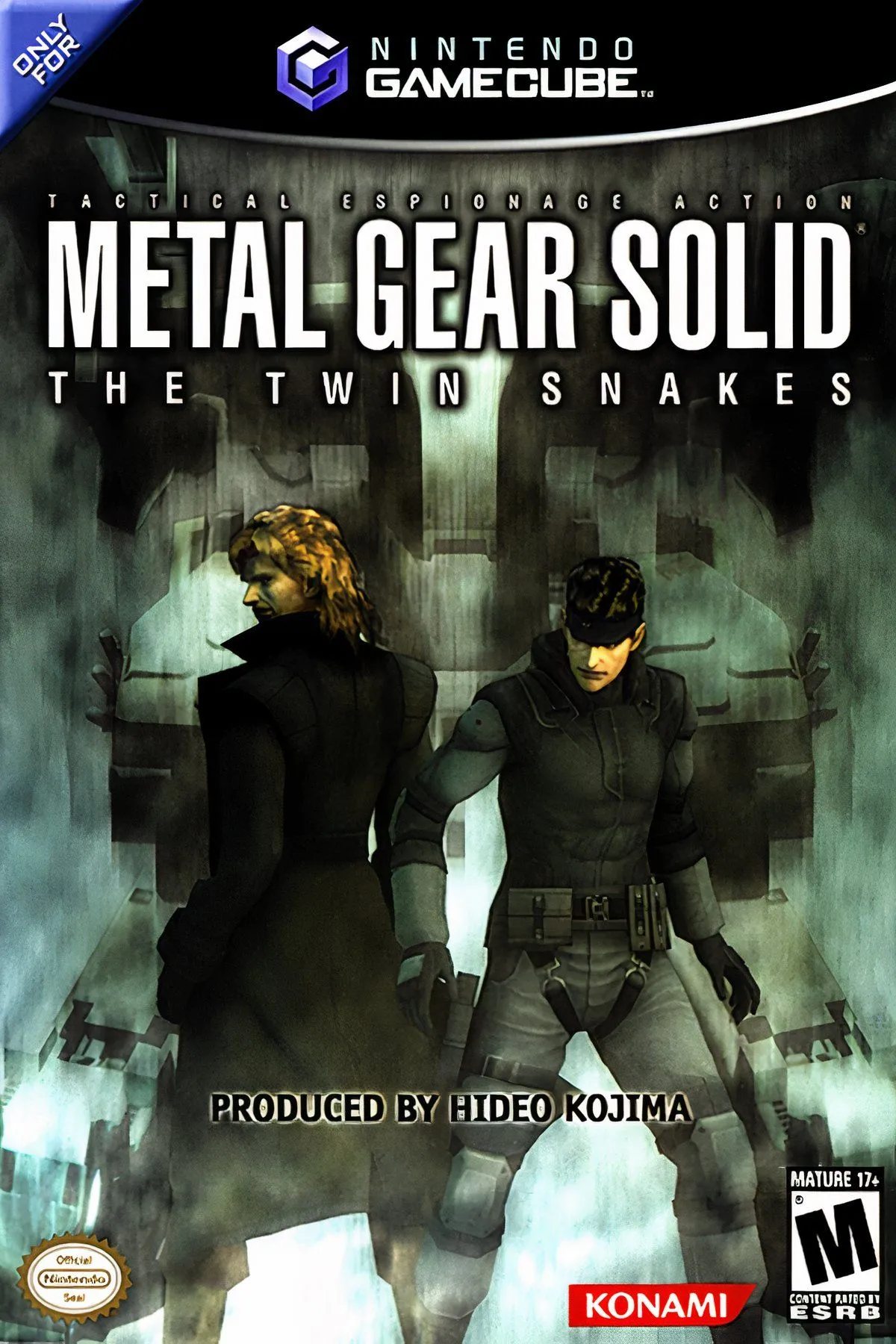 Mixcollage ảnh chụp màn hình game Metal Gear Solid: The Twin Snakes thể hiện yếu tố hành động lén lút (stealth)