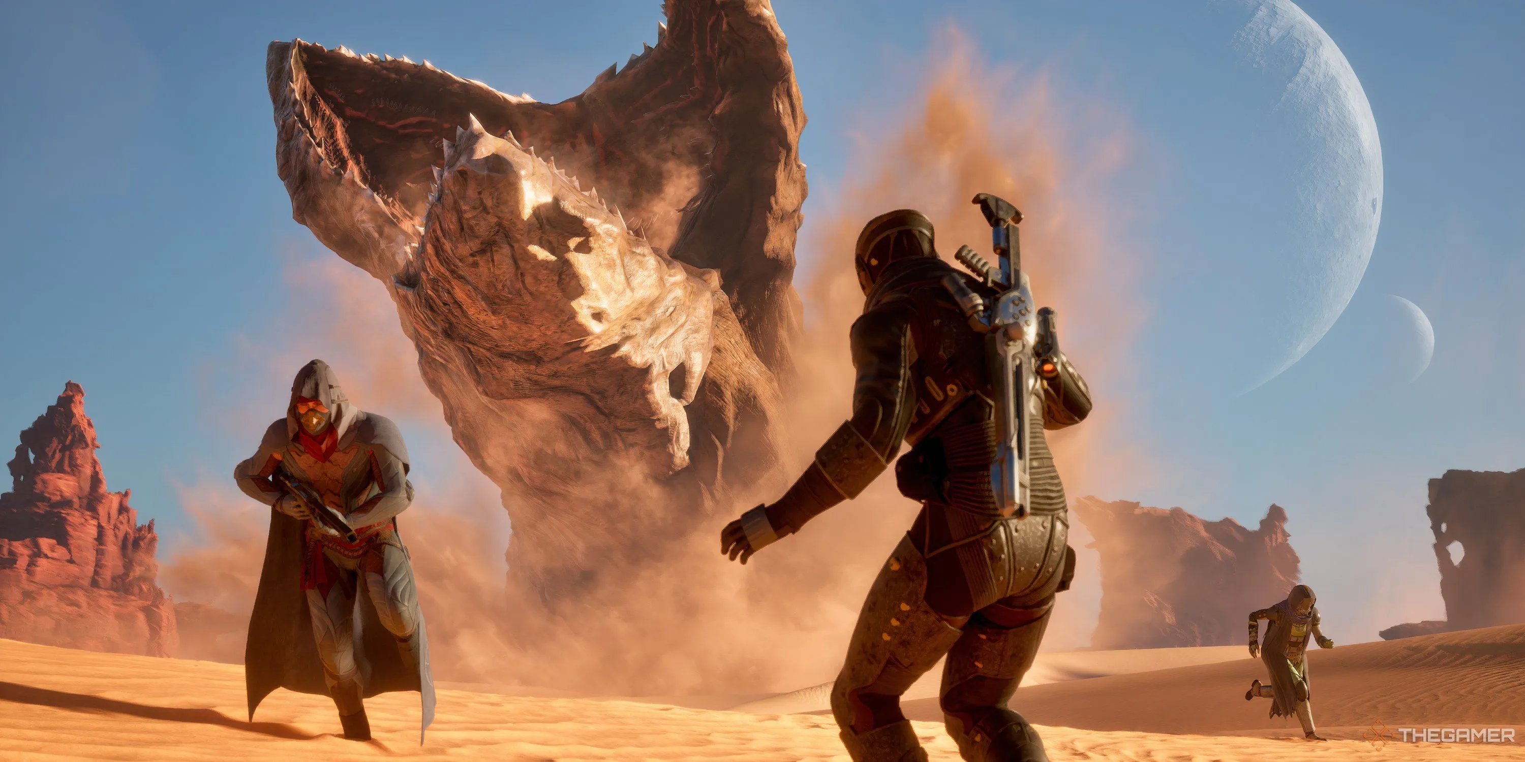 Người chơi bất ngờ trước Sandworm ở Deep Desert trong Dune Awakening