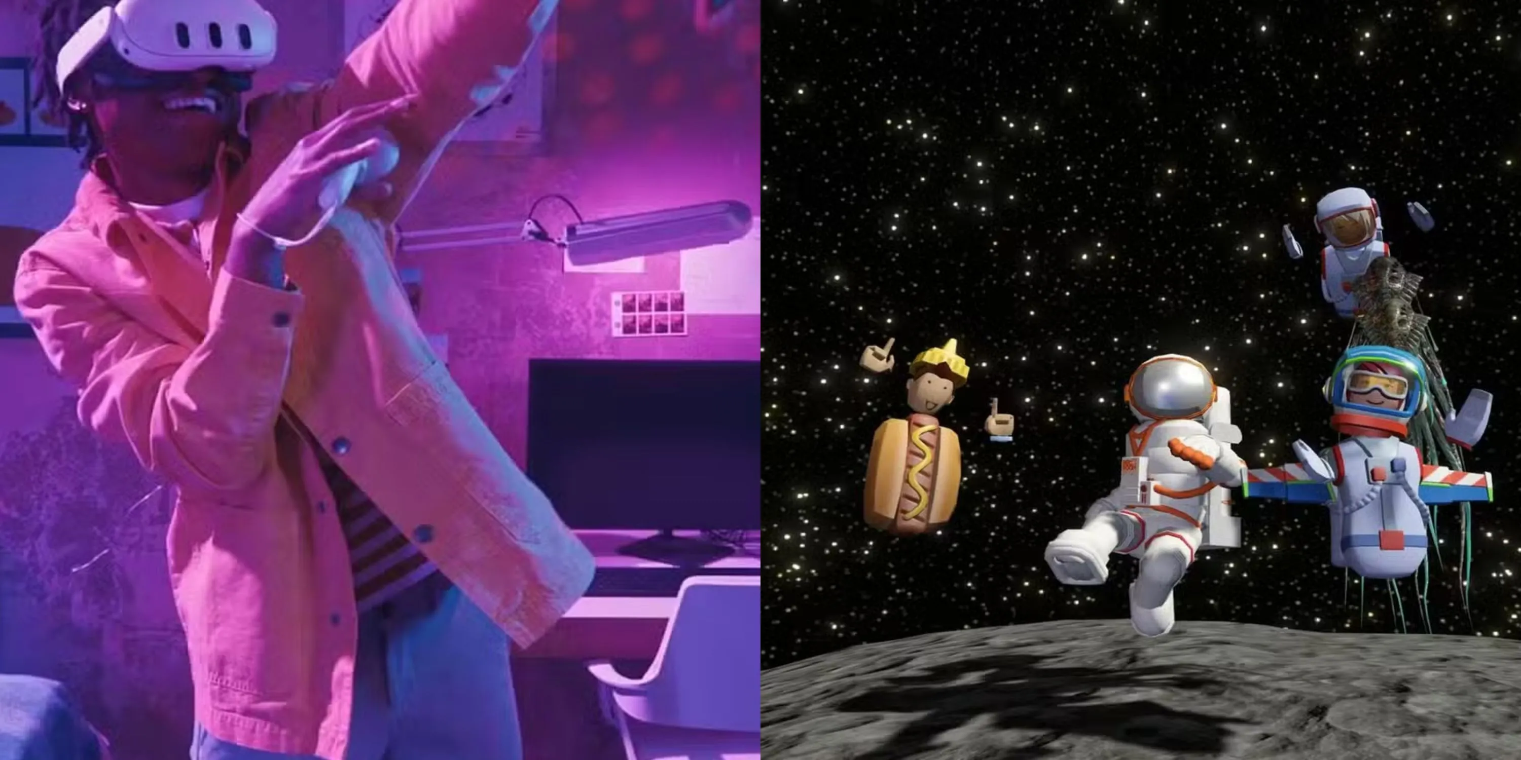 Những tựa game VR đình đám như Just Dance VR và Rec Room trong Meta Store