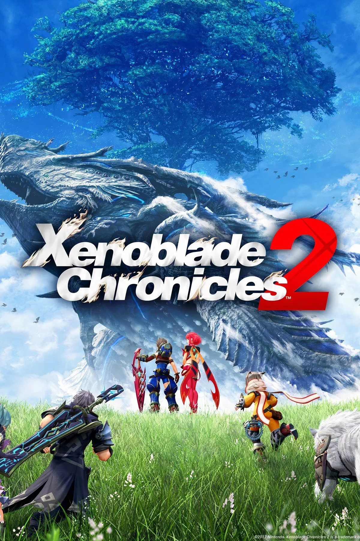 Rex cùng các Blades của mình sẵn sàng chiến đấu trong thế giới Alrest của Xenoblade Chronicles 2.