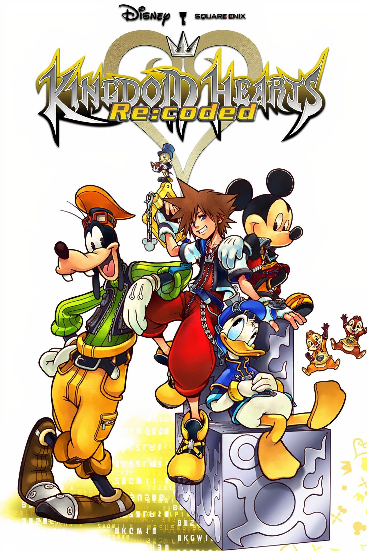 Sora và các nhân vật Disney trong cuộc phiêu lưu số hóa của Kingdom Hearts Re:Coded.