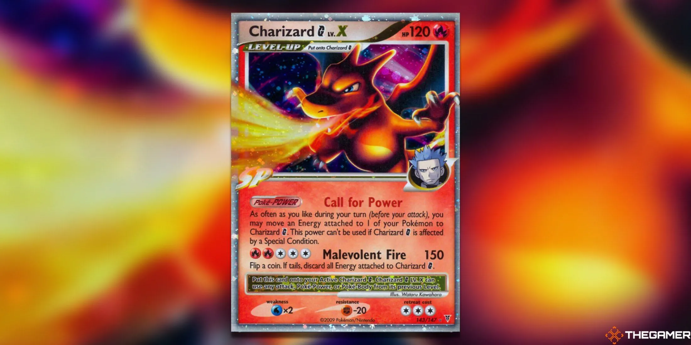 Thẻ bài Pokemon TCG Charizard G LV. X phối hợp với Cyrus