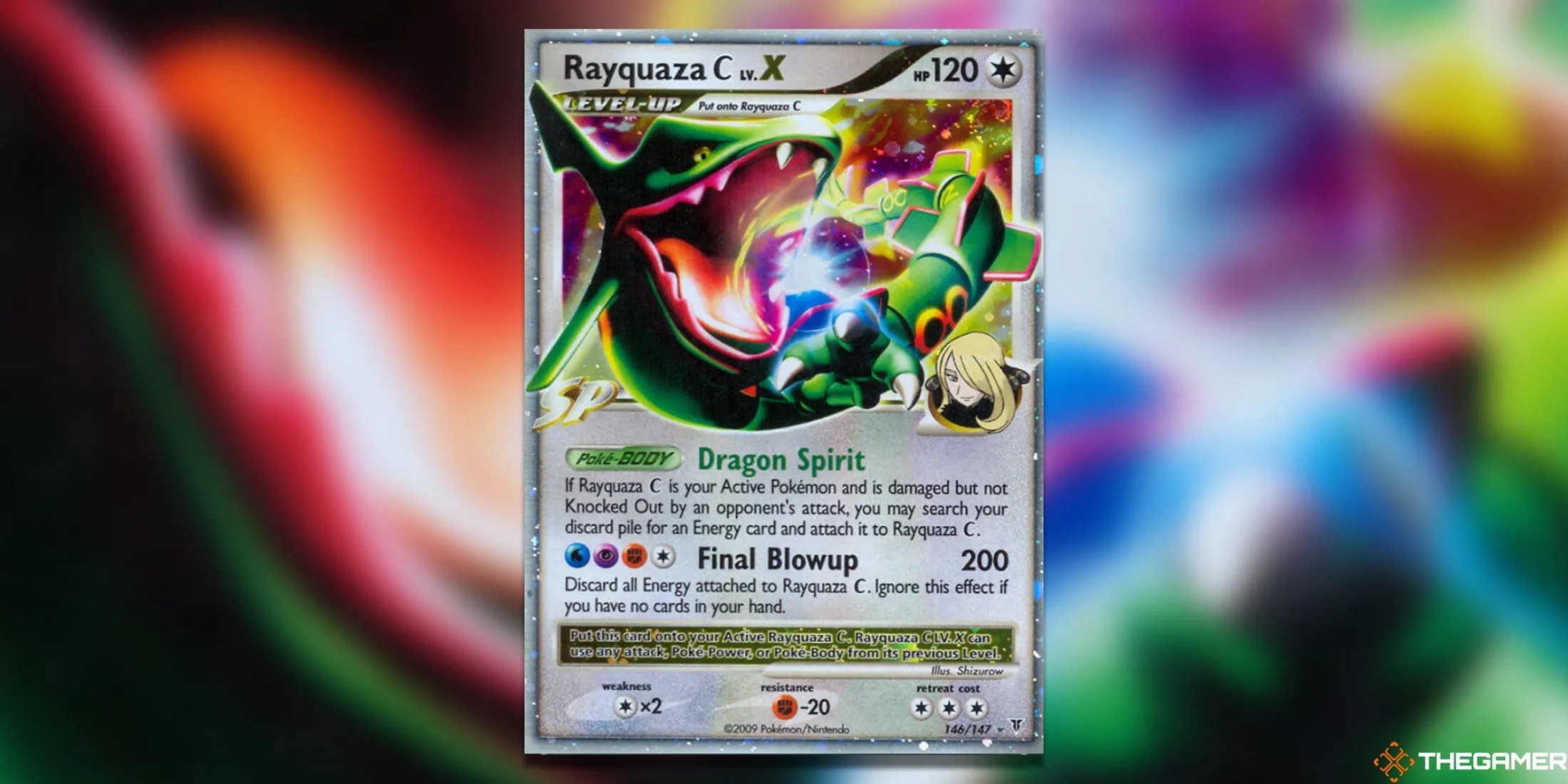 Thẻ bài Pokemon TCG Rayquaza C LV. X từ bộ Supreme Victors