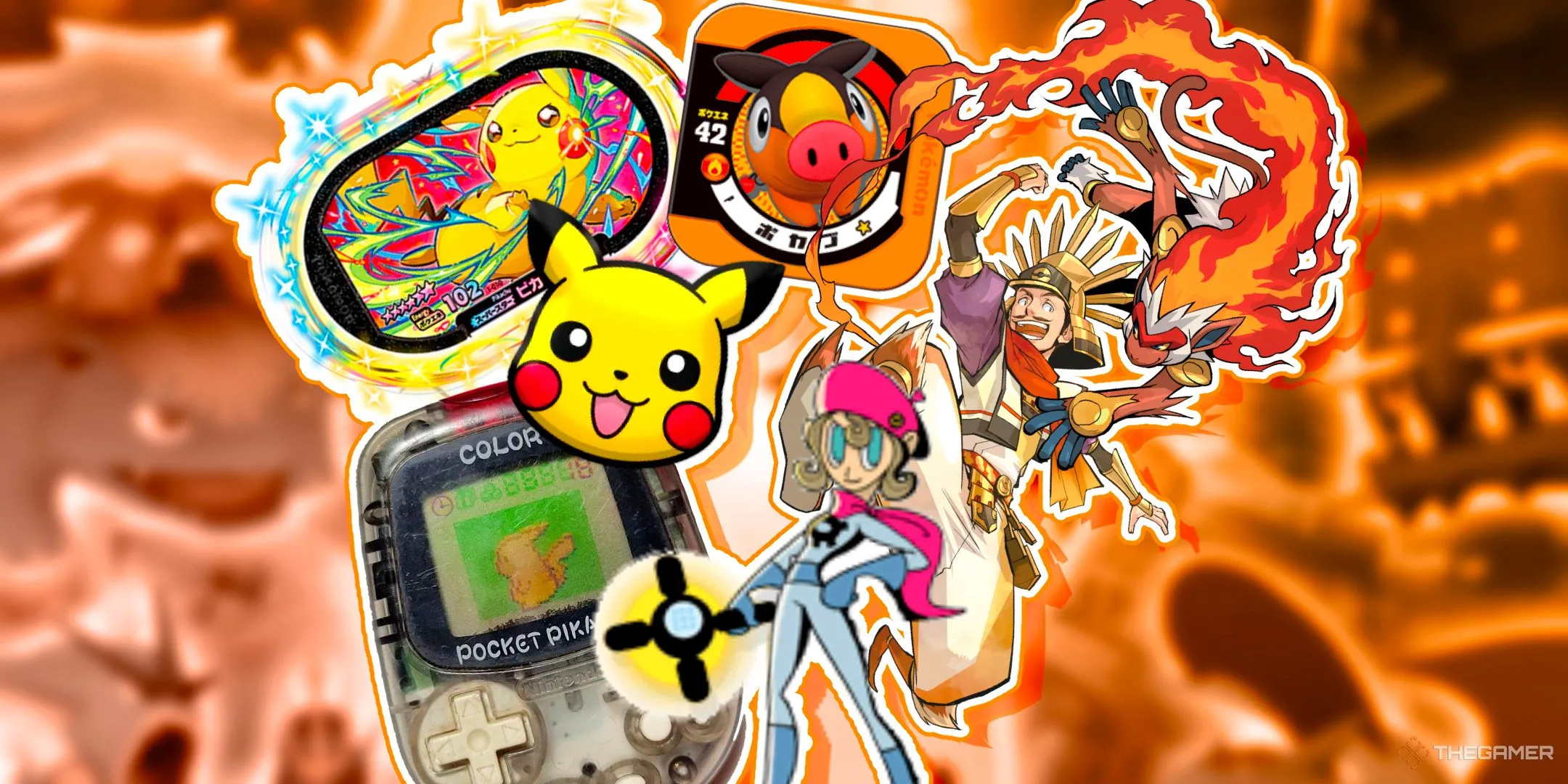Tổng hợp các sản phẩm và nhân vật từ các tựa game Pokemon cổ điển, gợi nhớ về thời kỳ vàng son của đồ họa 2D Pixel.