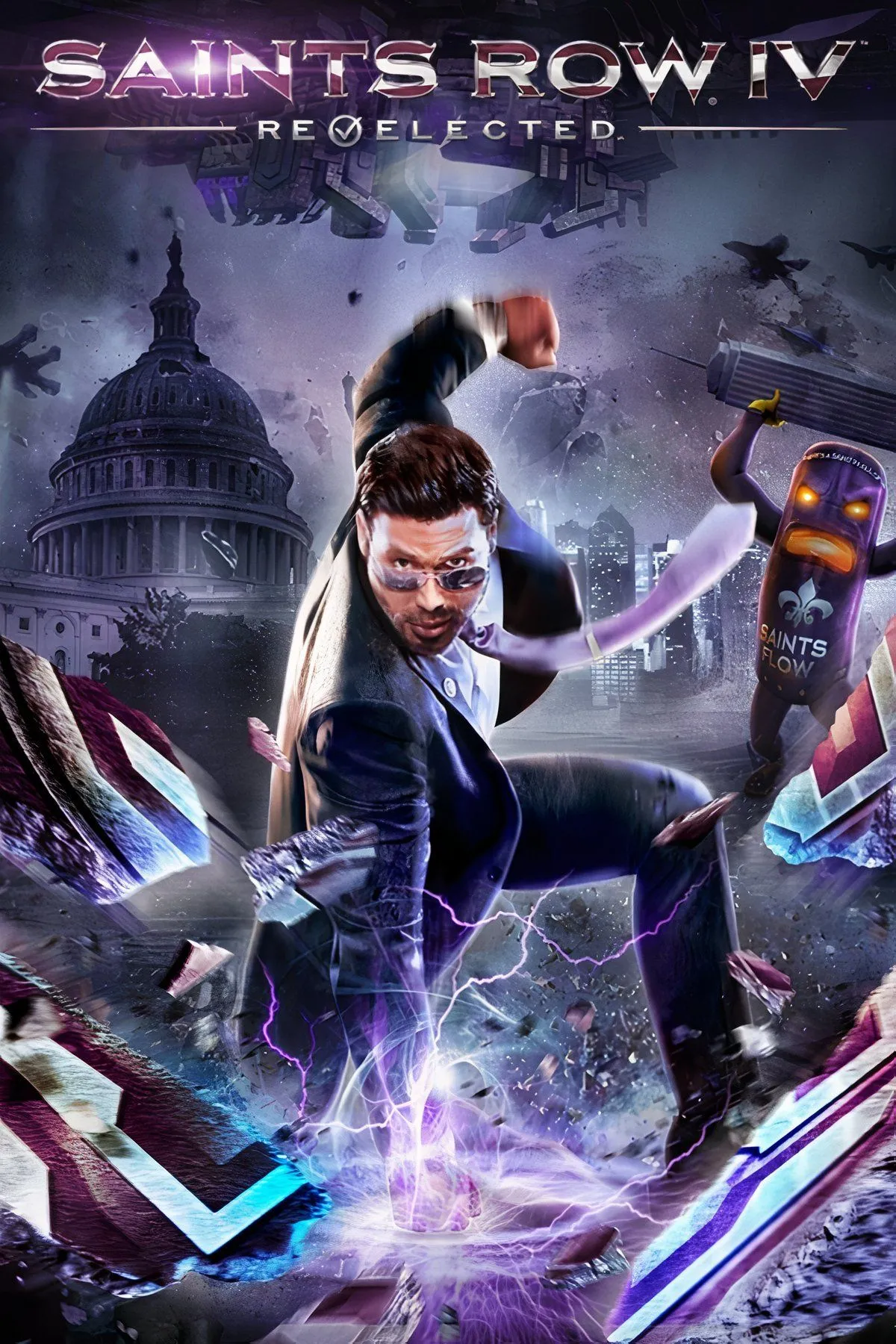 Tổng thống với siêu năng lực phá tung Steelport ảo trong Saints Row 4