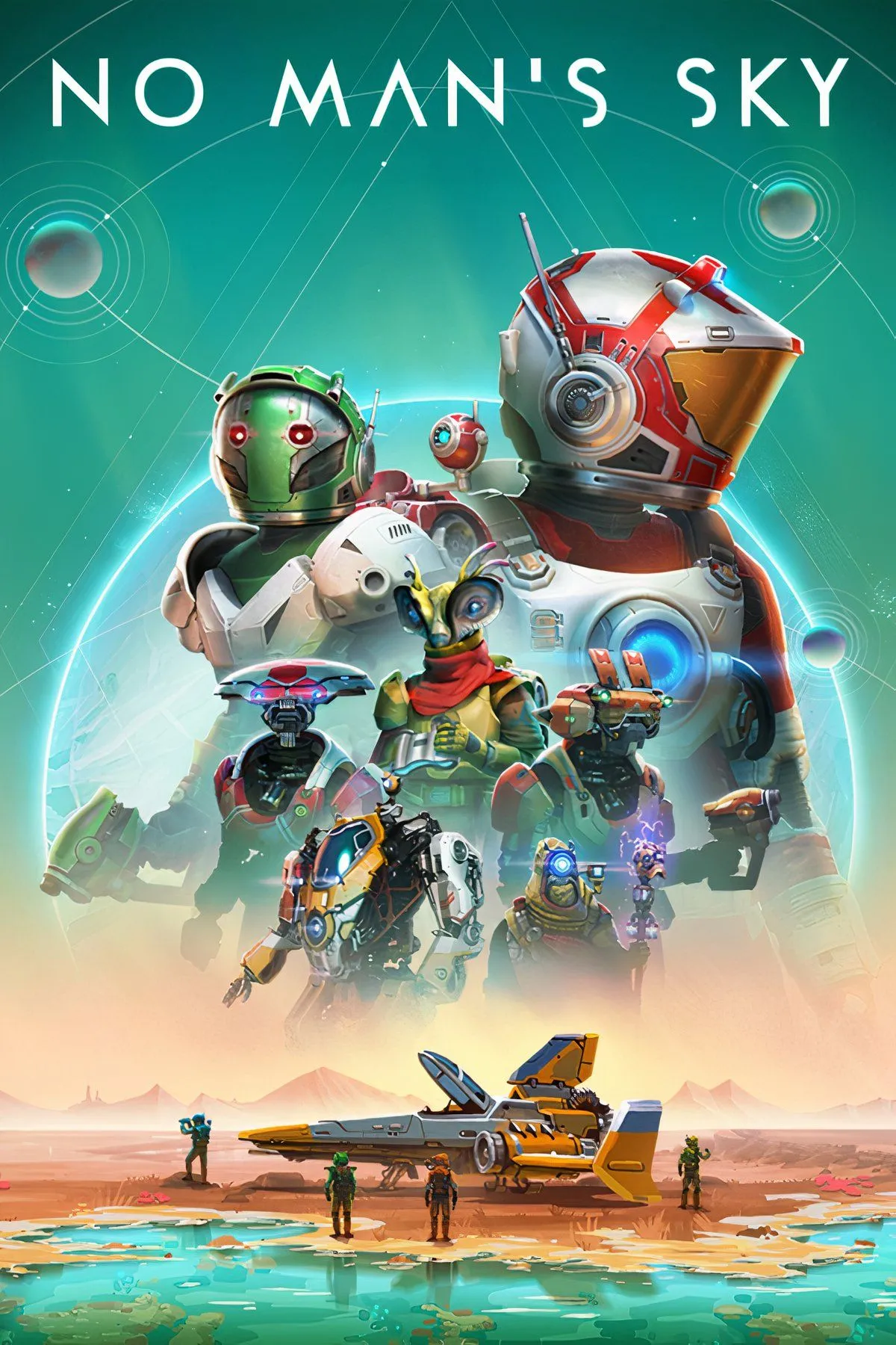 Cảnh tàu vũ trụ bay trong không gian của No Man's Sky