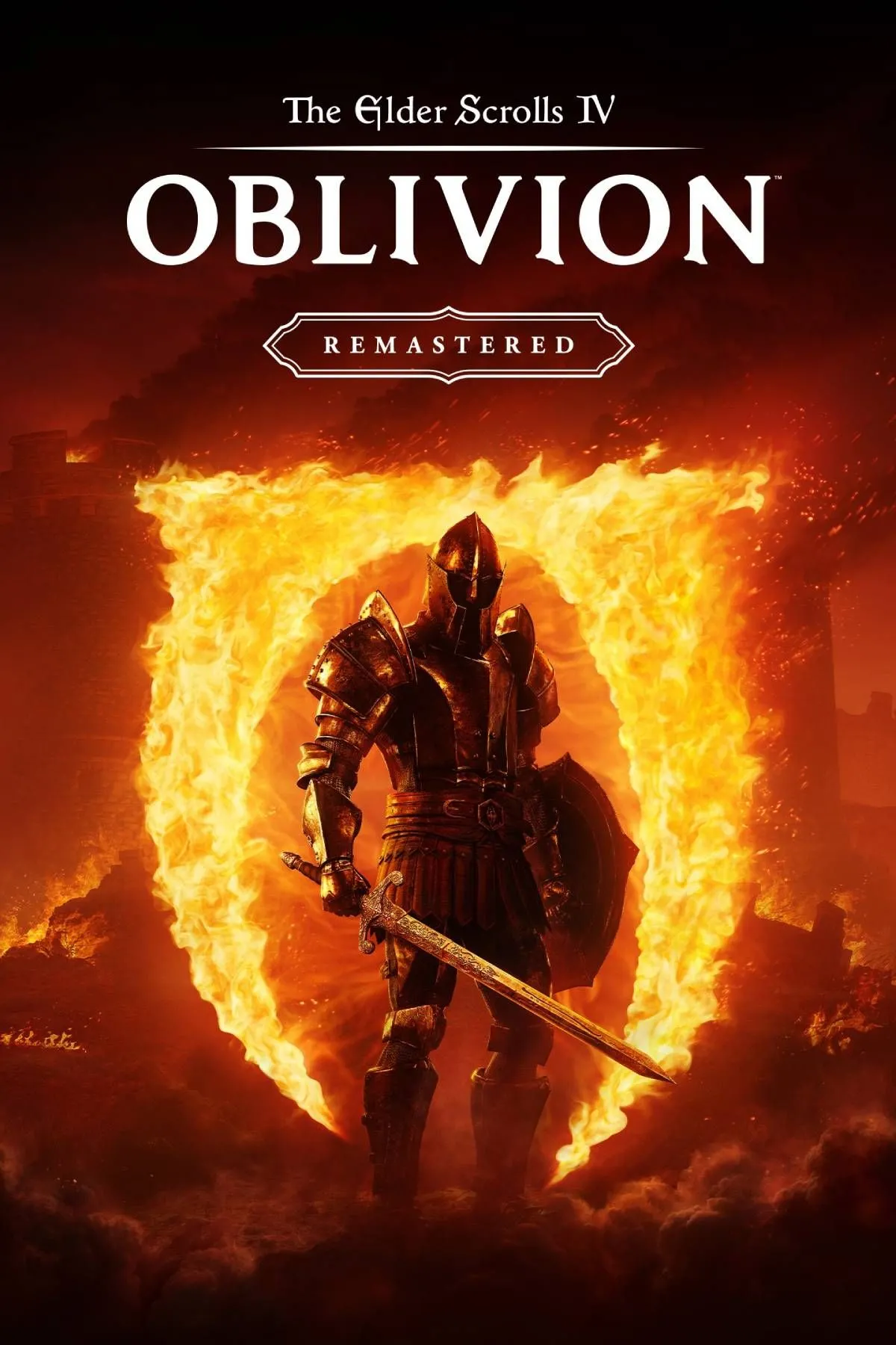 Hình ảnh bìa của The Elder Scrolls IV: Oblivion Remastered, tượng trưng cho phiên bản chính thức được Bethesda phát hành