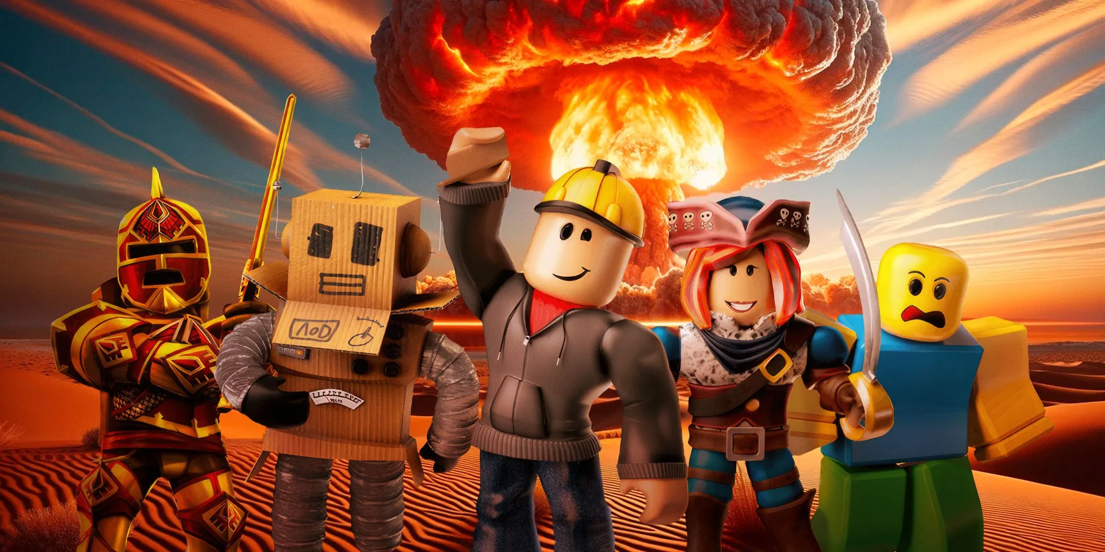 Hình ảnh tượng trưng về sự hỗn loạn và lùm xùm xung quanh CEO Roblox và các vấn đề an toàn cho người dùng nhỏ tuổi