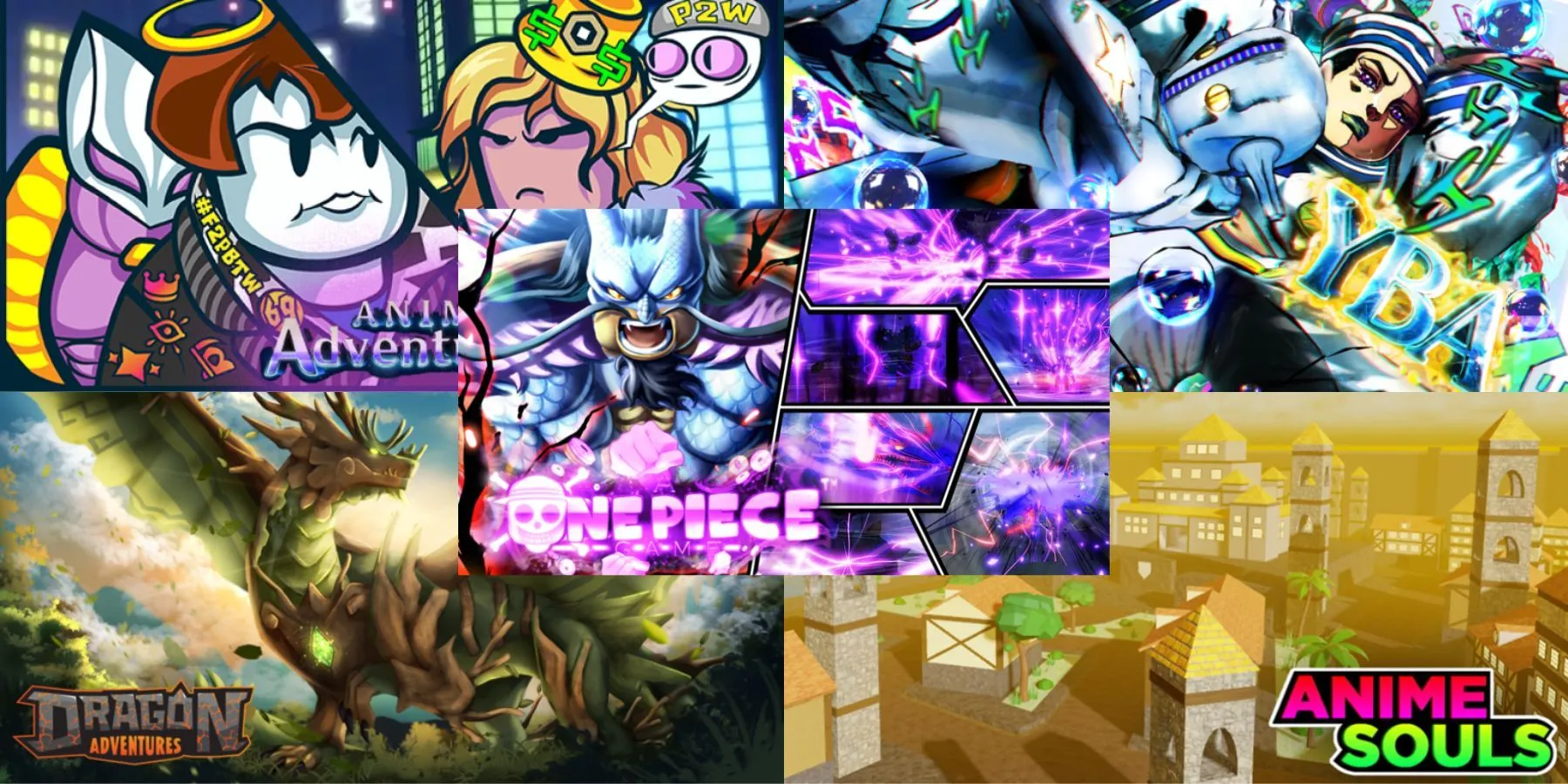 Một khung cảnh phiêu lưu đầy kịch tính trong một game Roblox lấy cảm hứng từ anime