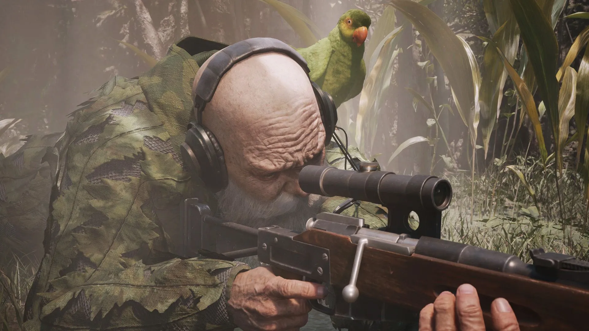 Naked Snake đối đầu với The End trong rừng rậm của Metal Gear Solid Delta