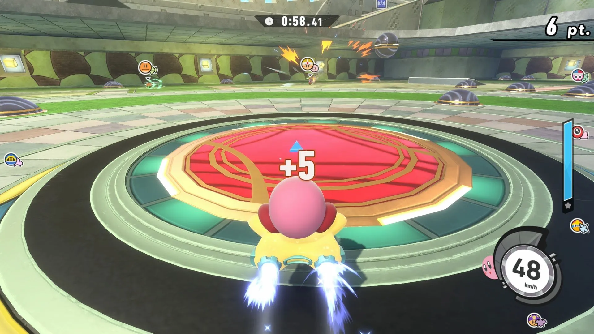 Ảnh arena races trong Kirby Air Riders