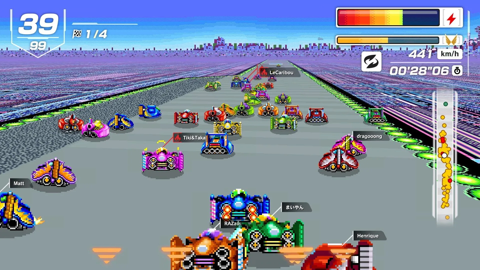 Ảnh gameplay từ F-Zero 99