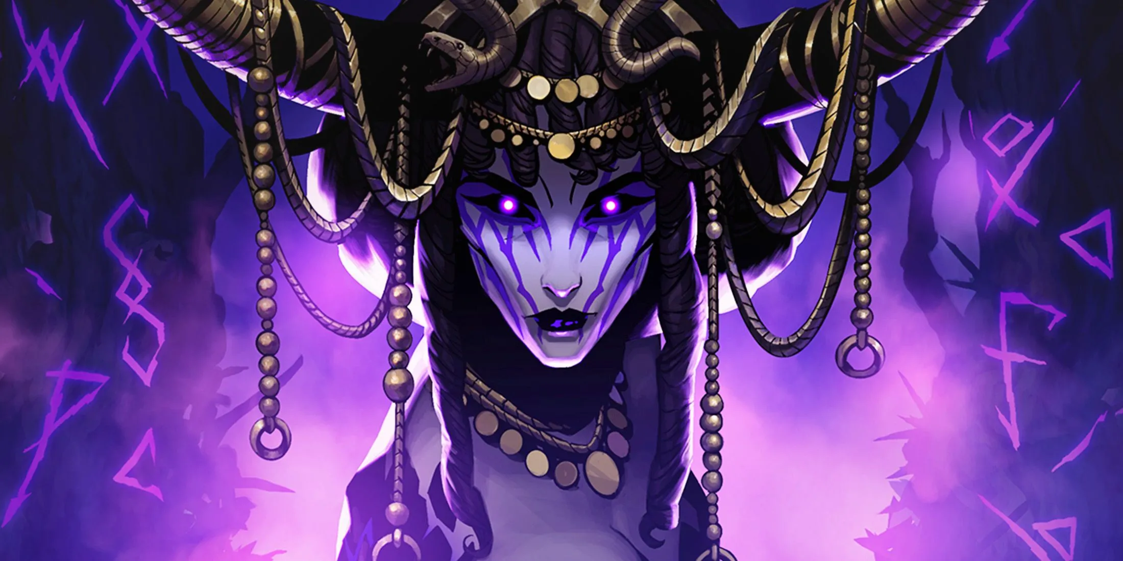 Artwork V Rising thể hiện Megara the Serpent Queen và tông gothic của game