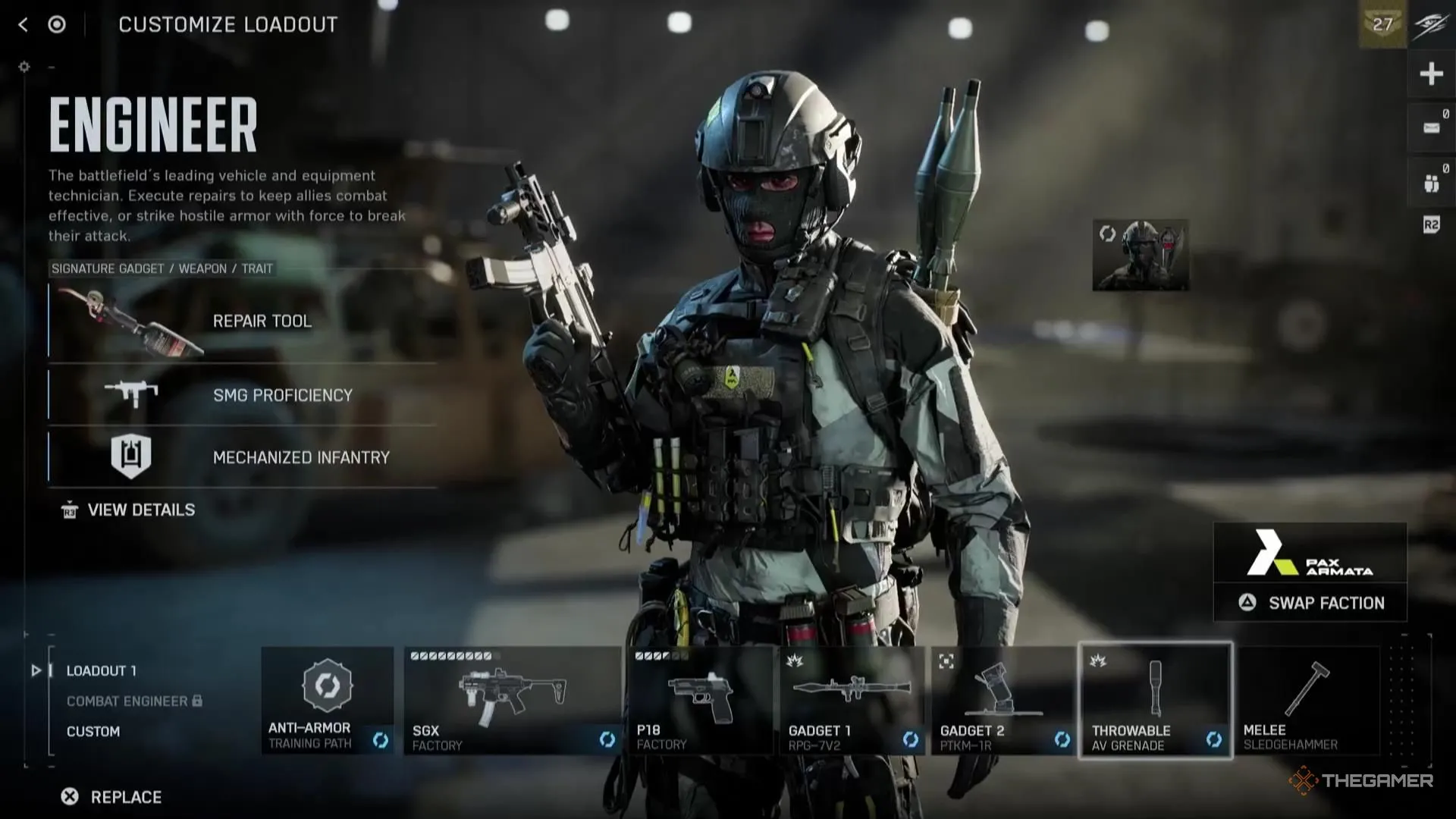 AV Grenade impact trong Battlefield 6, tăng sát thương lên phương tiện cơ giới