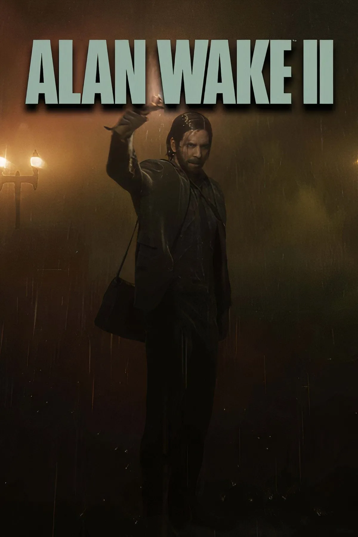 Bìa Alan Wake 2 với hình ảnh kinh dị mặt xám bật lên