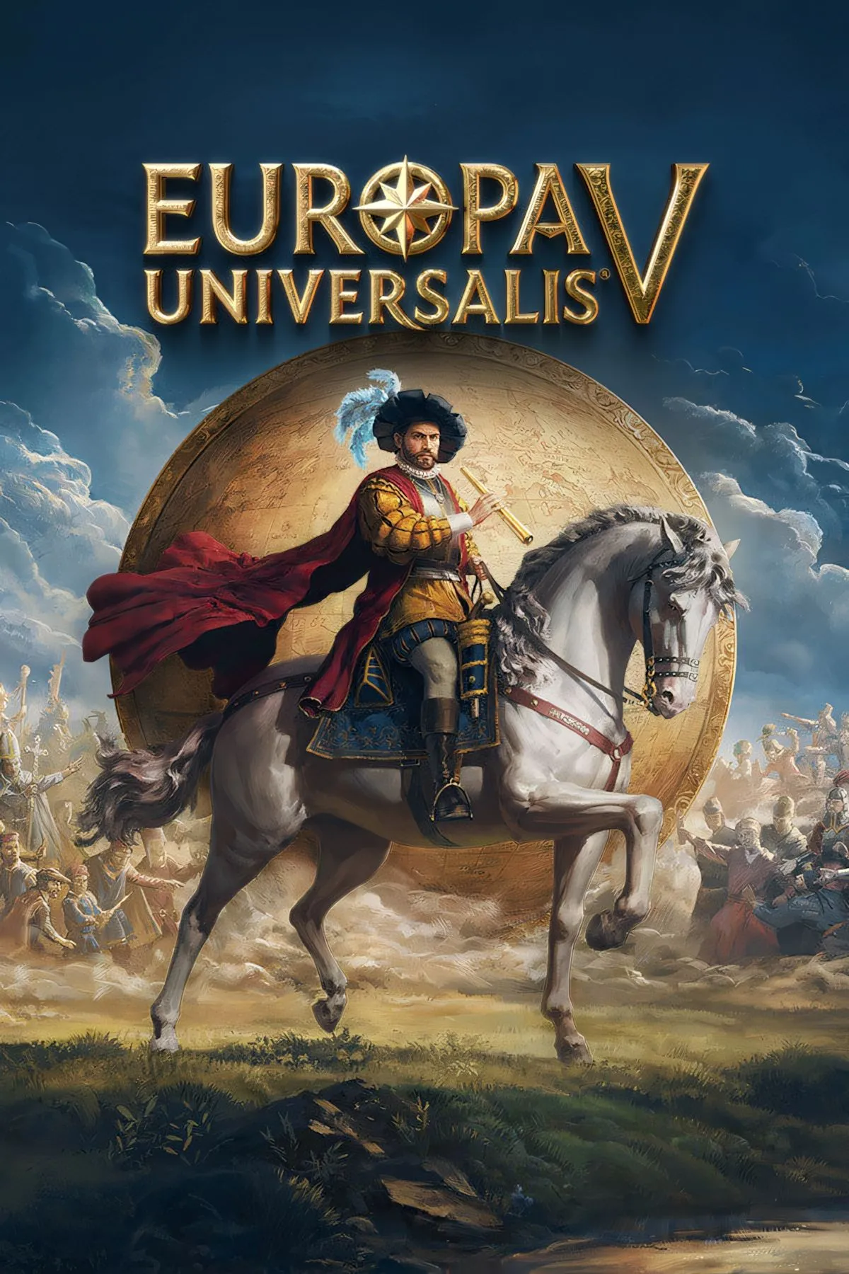 Bìa Europa Universalis V — trải nghiệm grand strategy, bản đồ thế giới lịch sử