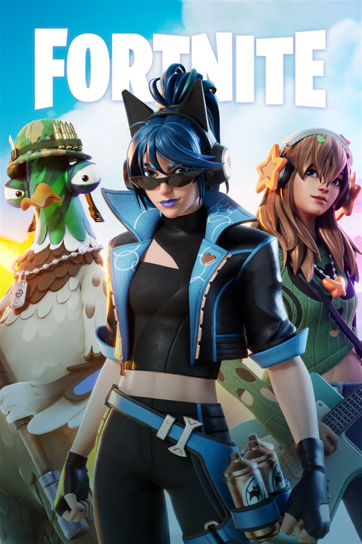 Bìa Fortnite với Wednesday Addams trong trang Item Shop