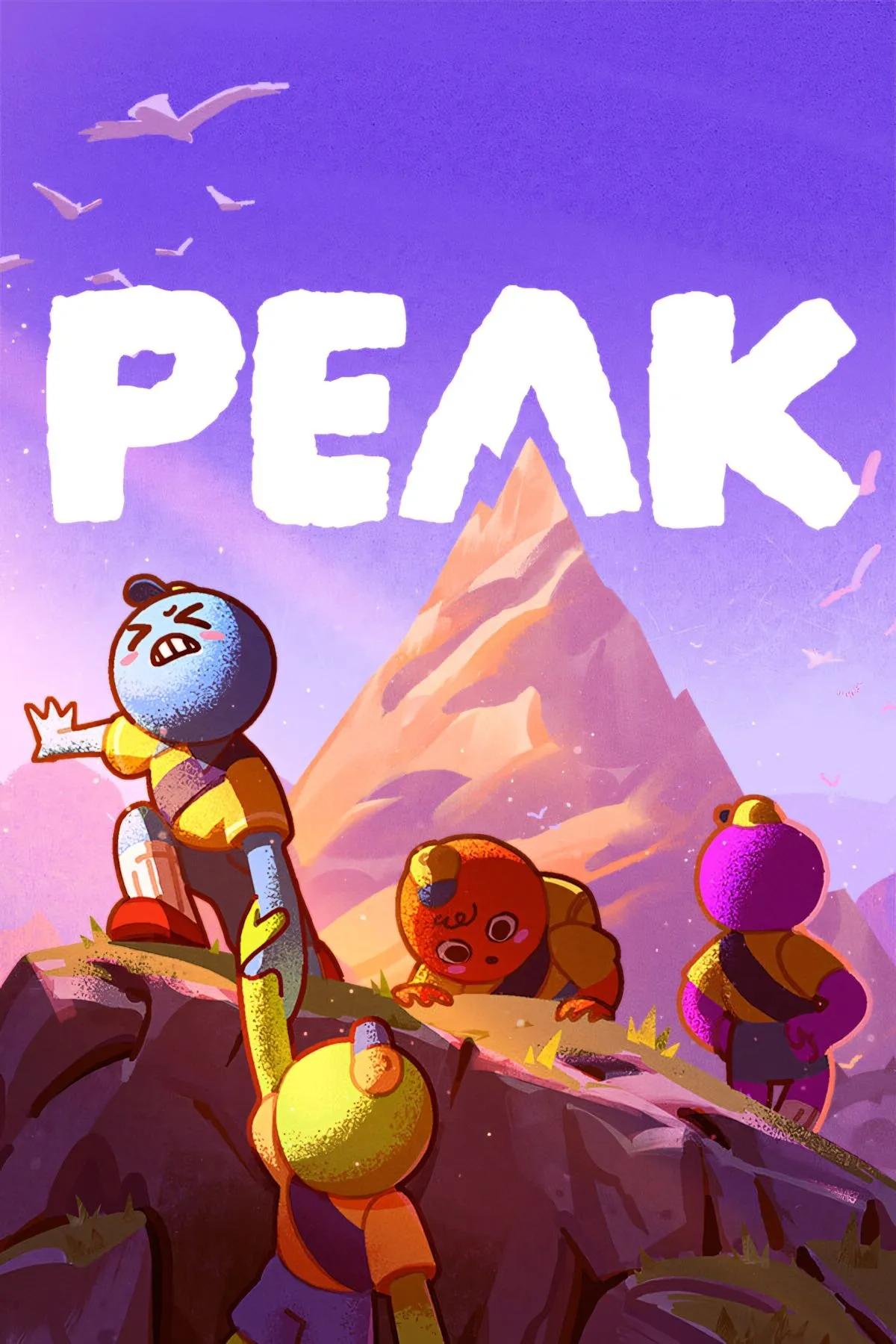 Bìa Peak với phong cảnh núi và nhóm nhân vật leo núi
