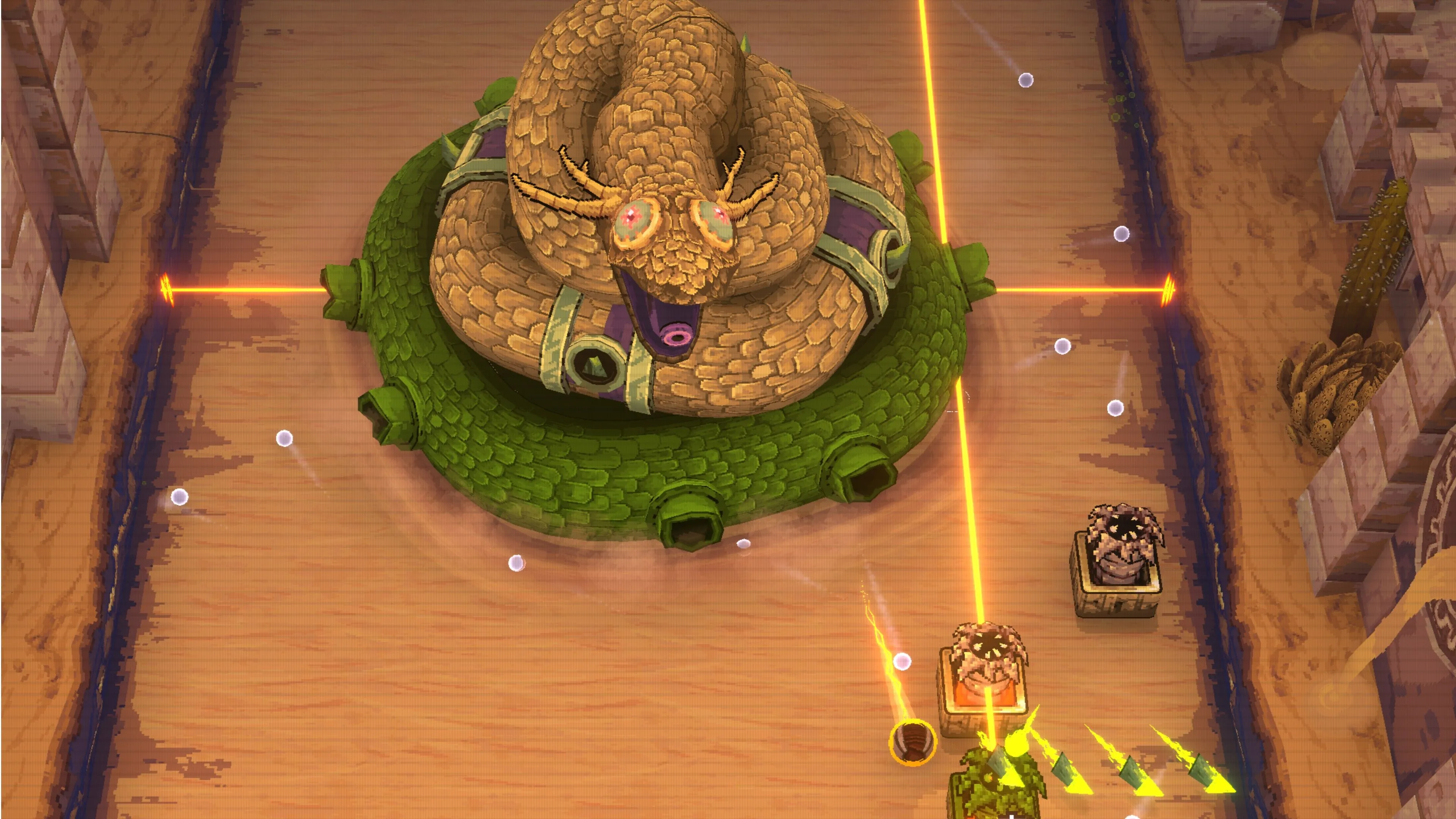 Boss rắn trong Ball x Pit: ưu tiên diện tấn công và số lượng bóng để dồn sát thương nhanh