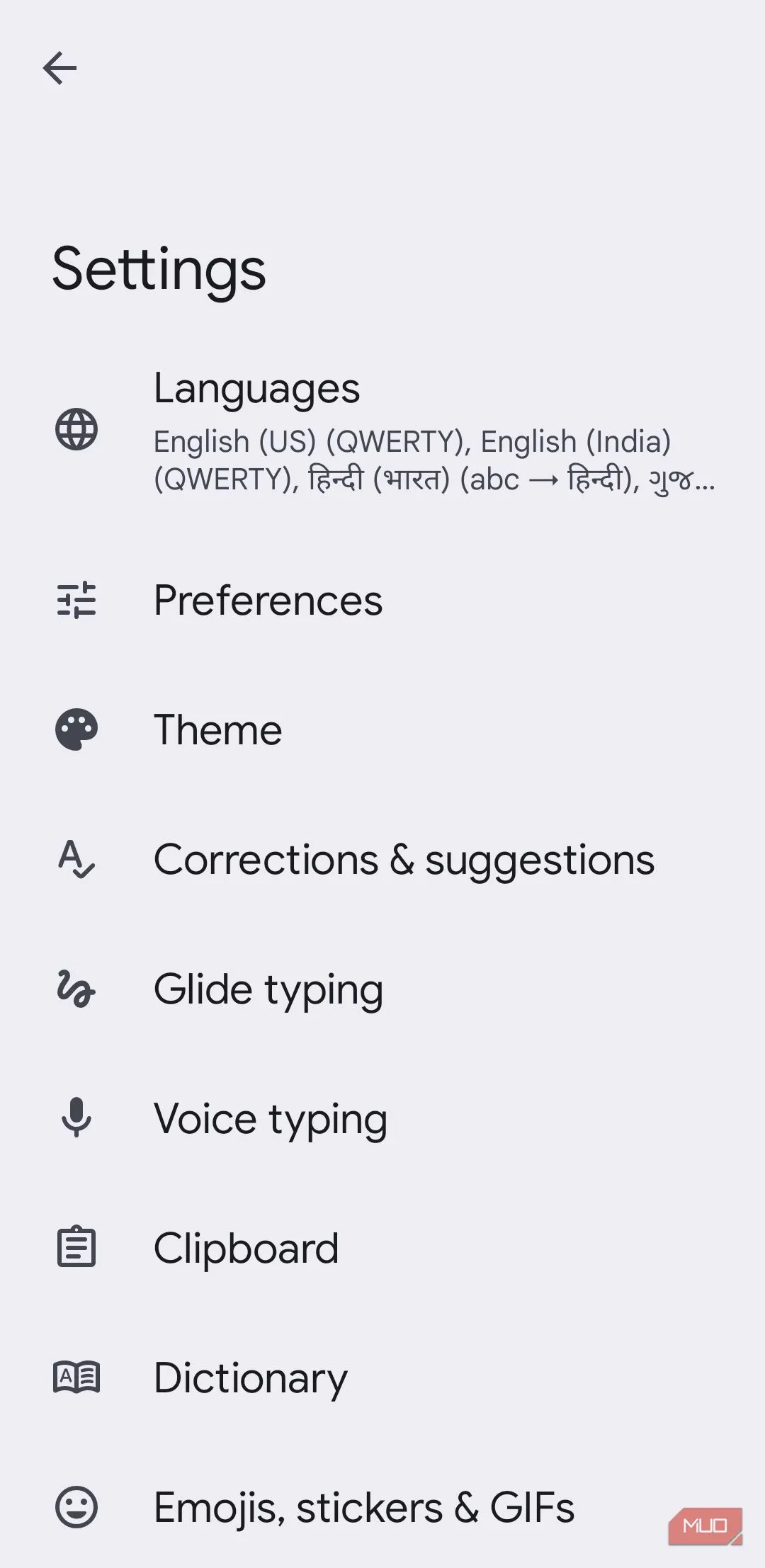 Cài đặt Gboard trên Android cho auto-correction và đề xuất từ