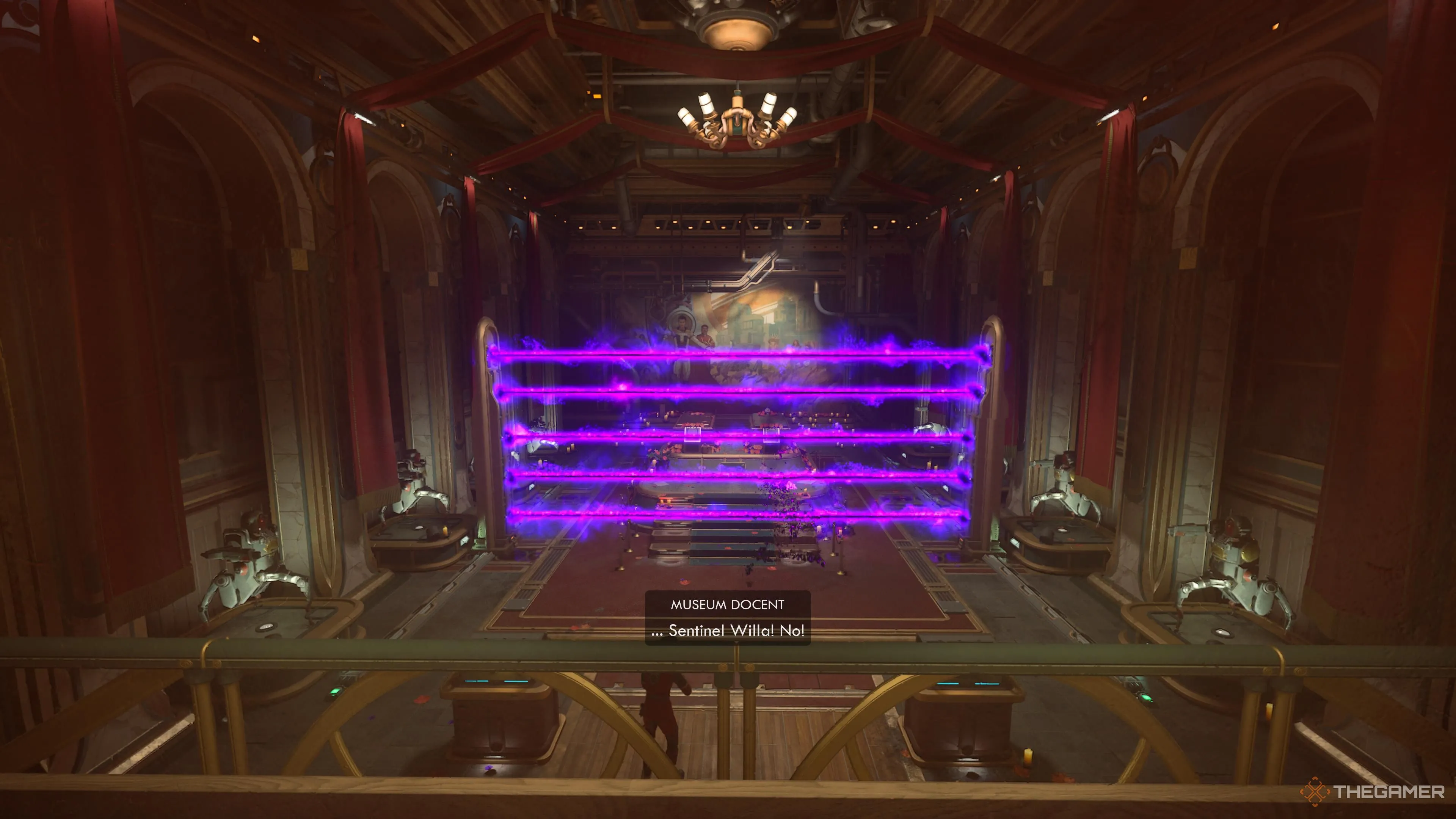 Cảnh bẫy kích hoạt bên trong tomb of the matriarch trong The Outer Worlds 2