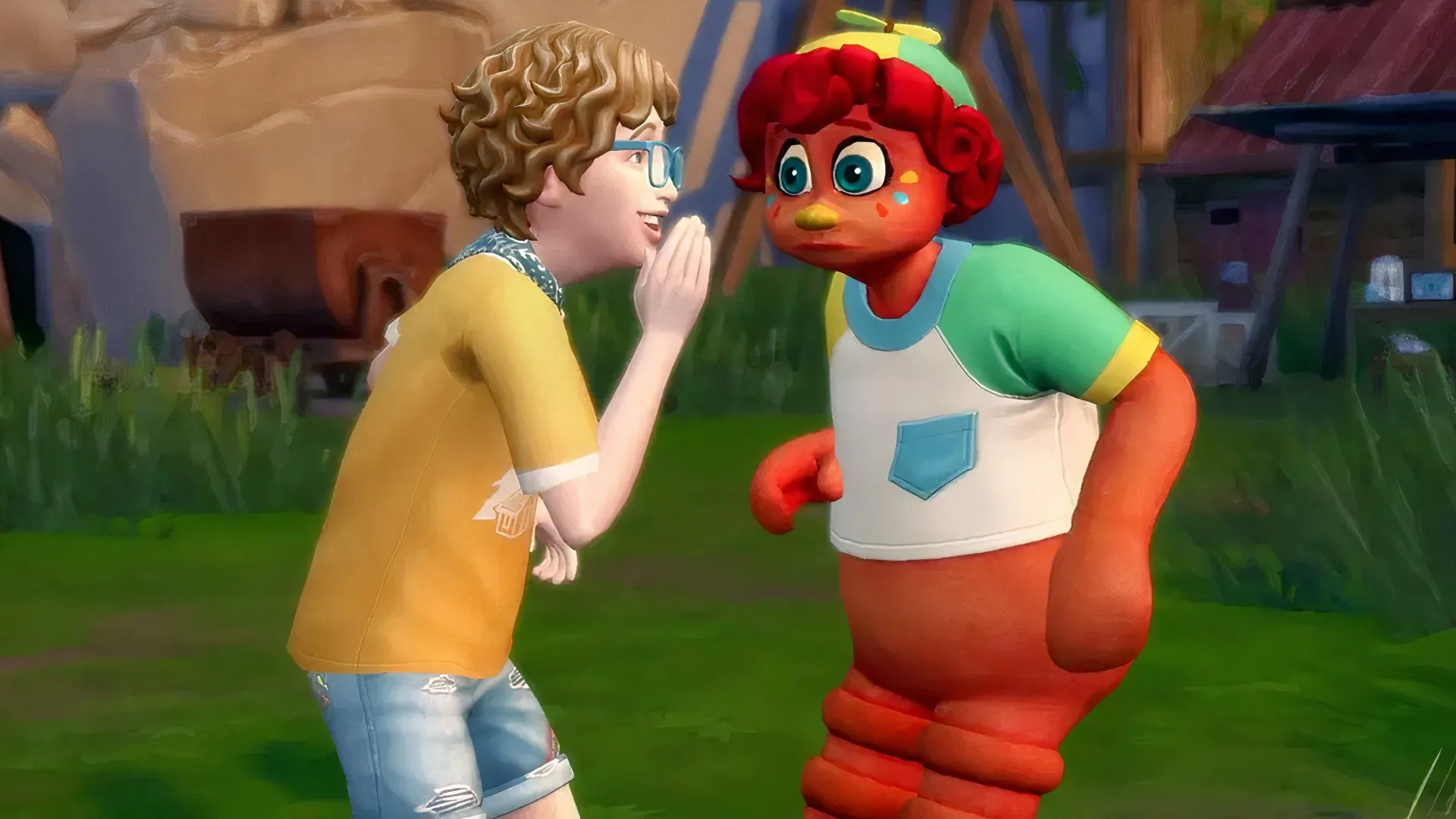 Cảnh in-game The Sims 4 với nhân vật và trang trí đa dạng, biểu tượng của tính bao dung trong game