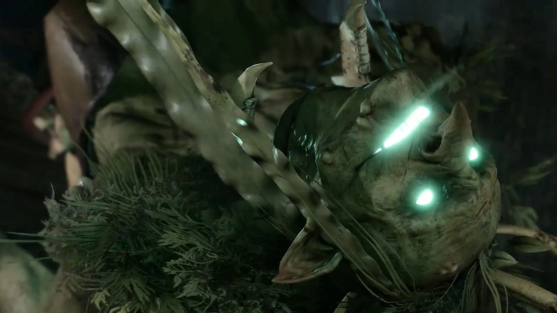 Dùng Speak With Dead trên Hag, ánh mắt và miệng phát sáng trong Baldur's Gate 3