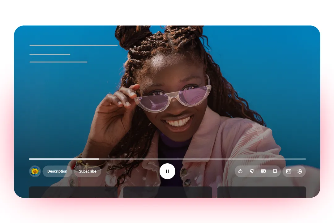Giao diện YouTube player mới trên Android với biểu tượng trong suốt và bố cục gọn hơn