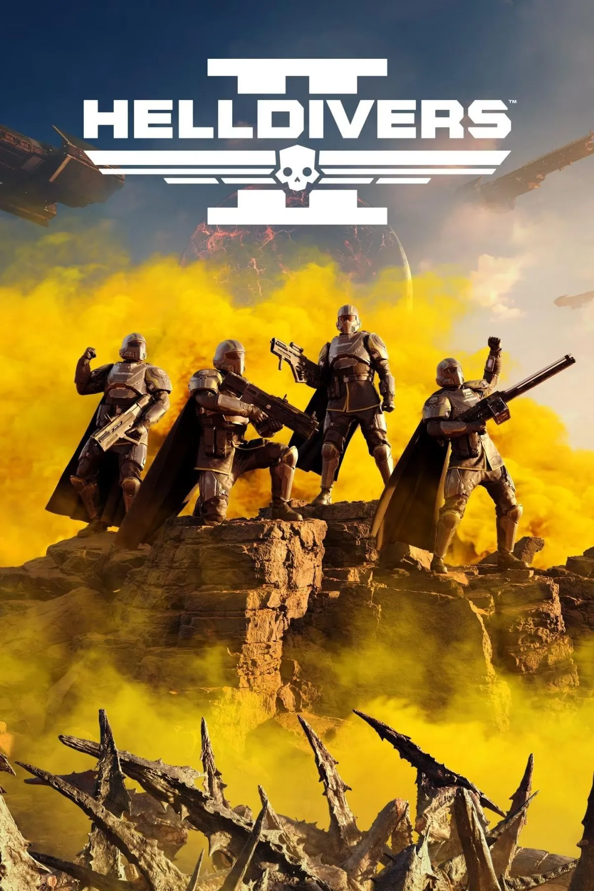 Helldivers 2 ảnh in-game với đội Helldivers đang chiến đấu