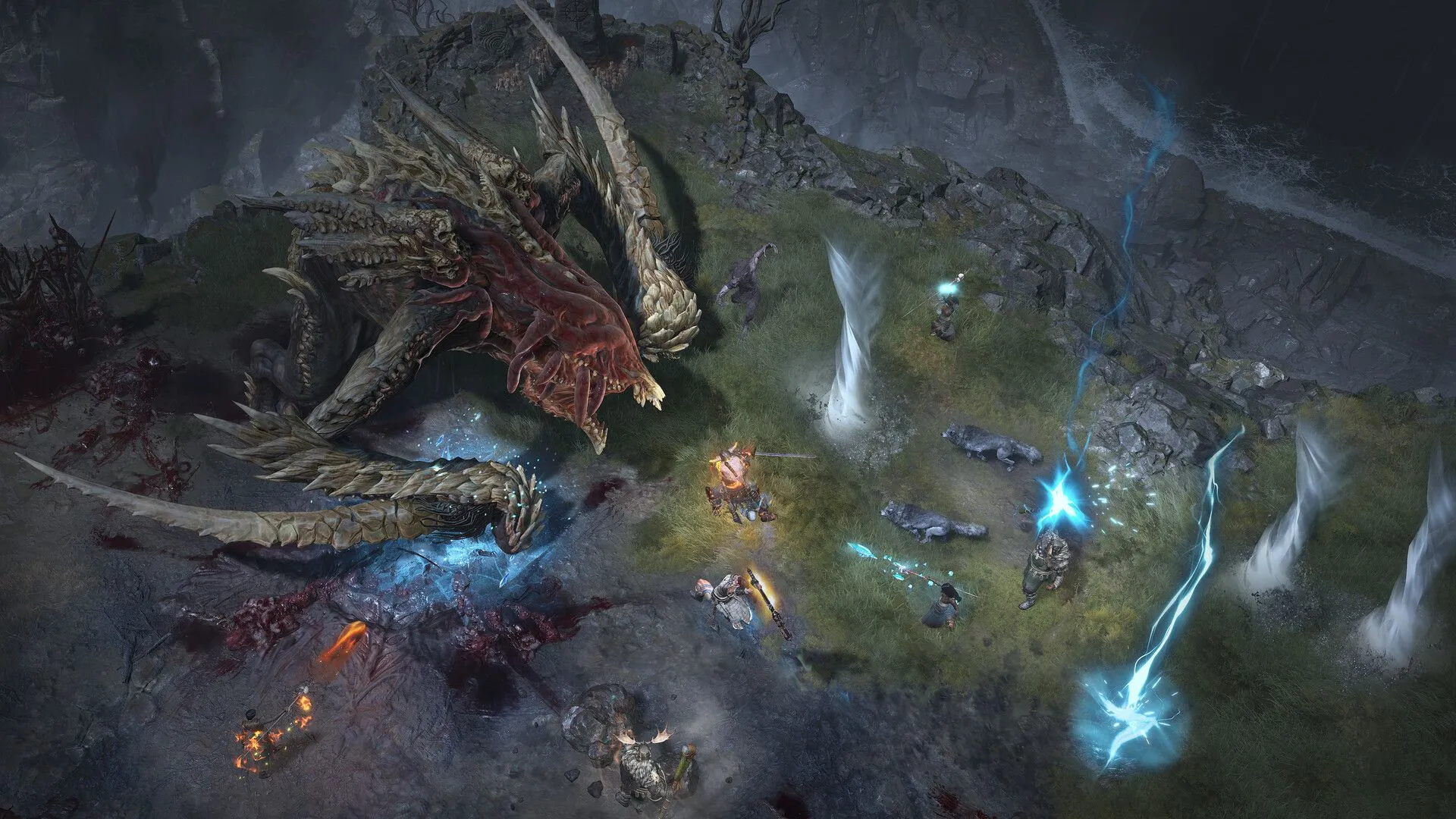 Hình ảnh quảng bá Diablo 4 press image, thể hiện bối cảnh và nhân vật trong game