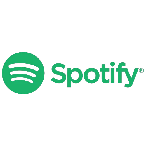 Logo Spotify màu xanh trên nền trong suốt, phù hợp dùng làm biểu tượng ứng dụng và thương hiệu