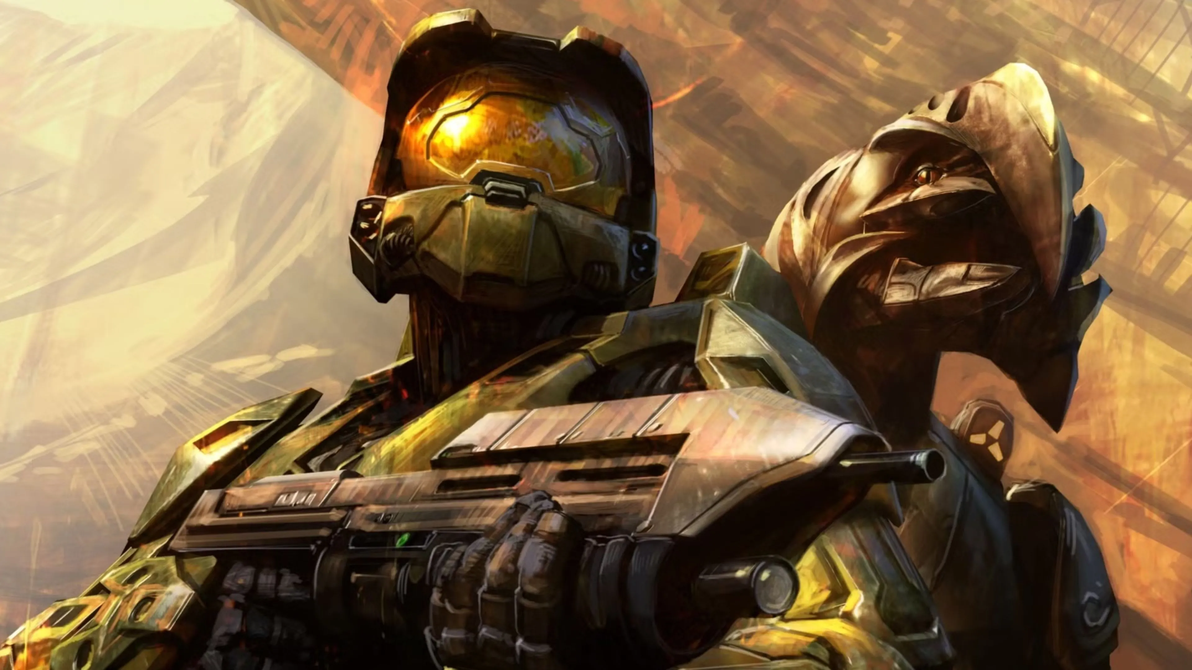 Master Chief và Arbiter trong key art Halo 3, biểu tượng series Halo