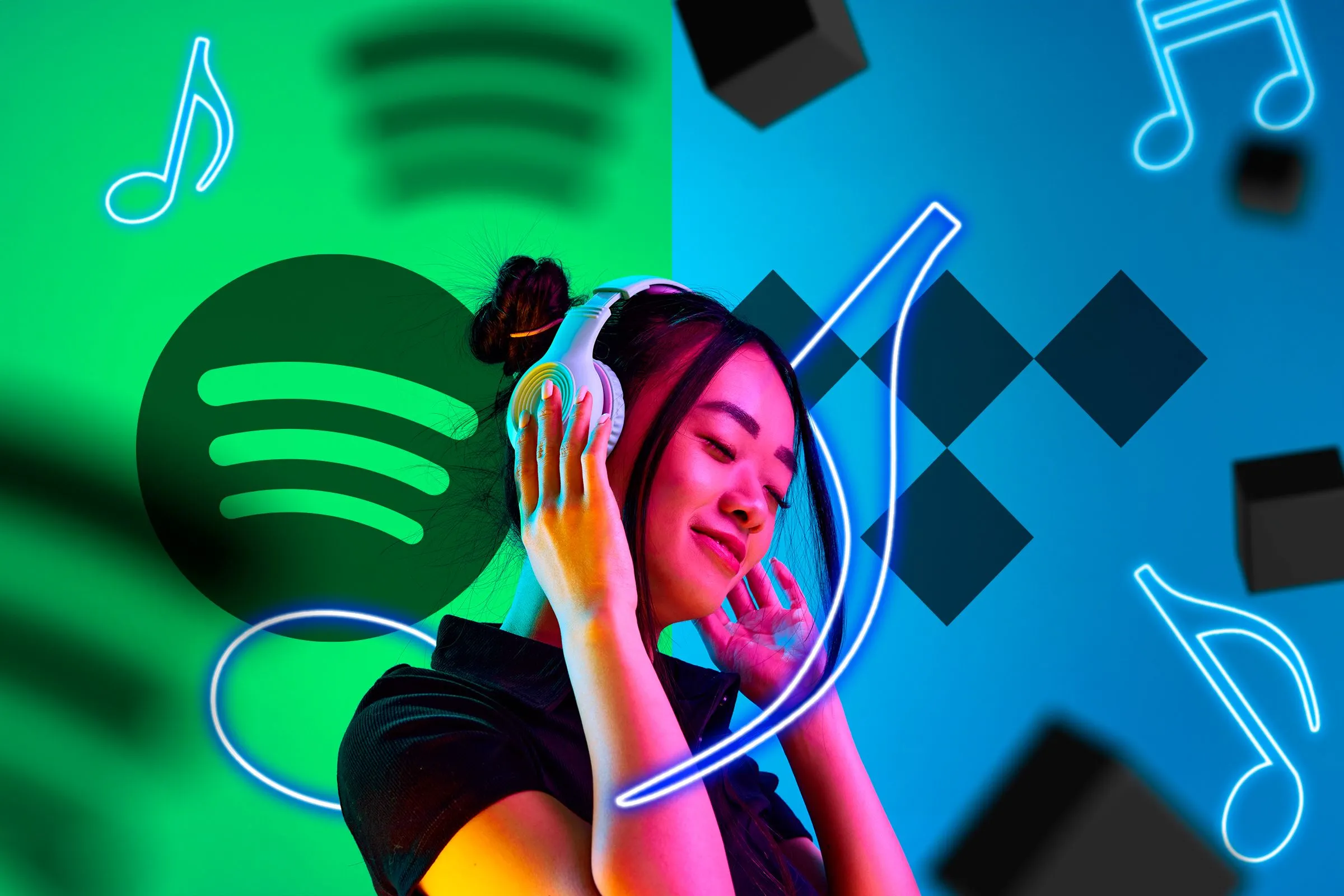 Người nghe tai nghe so sánh Spotify và Tidal về chất lượng âm thanh lossless và hi-res