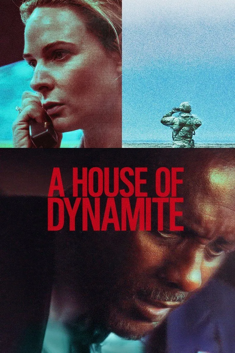 Poster A House of Dynamite với hình ảnh lính, radar và tông màu lạnh táo bạo