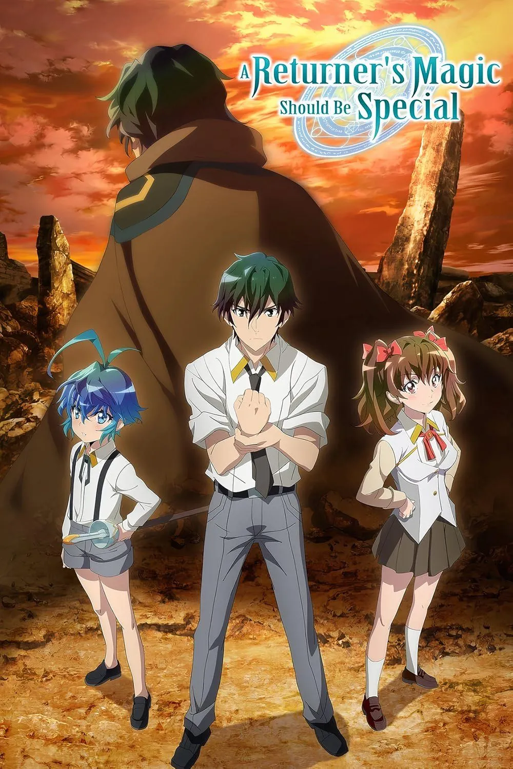Poster A Returner's Magic Should Be Special, học viện và nhóm nhân vật chính