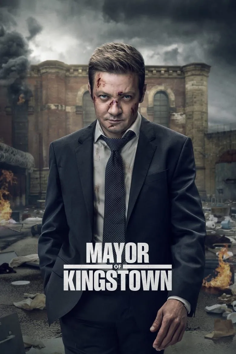 Poster Mayor of Kingstown mùa 4 với Jeremy Renner và tông poster u ám