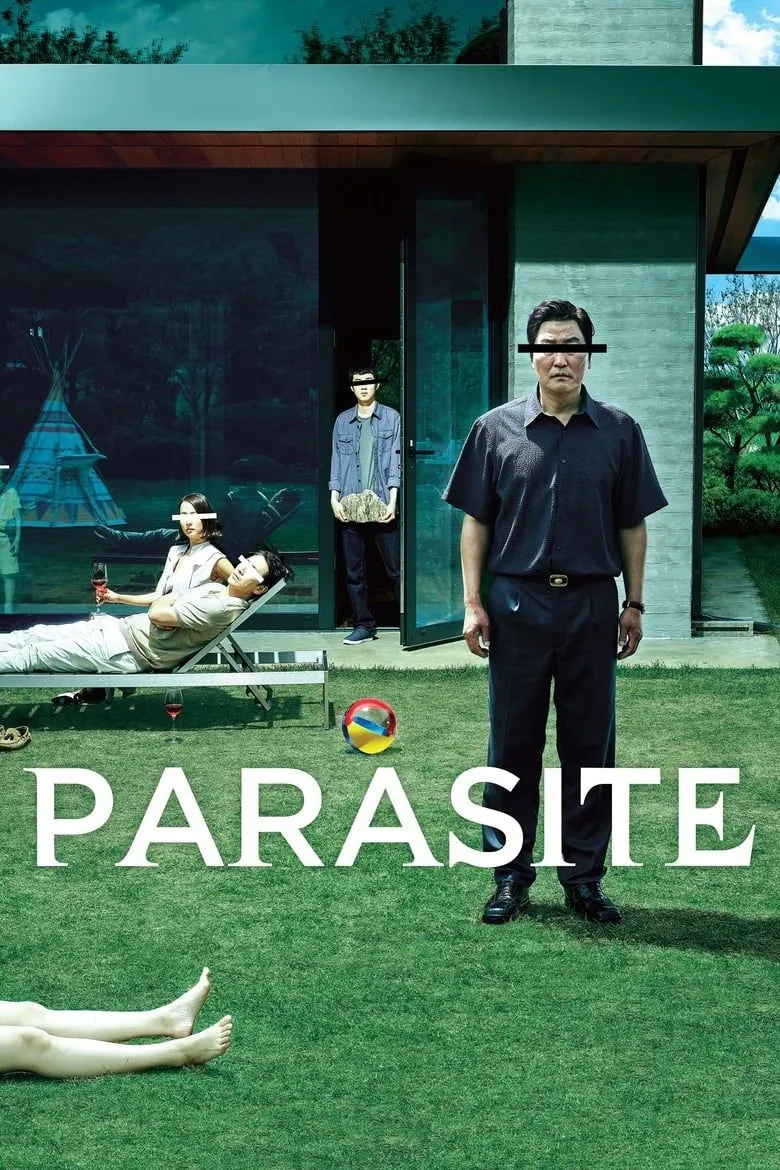 Poster Parasite — phim của Bong Joon Ho với chủ đề lớp tầng xã hội, thích hợp cho game thủ muốn hiểu cách kể chuyện đa tầng