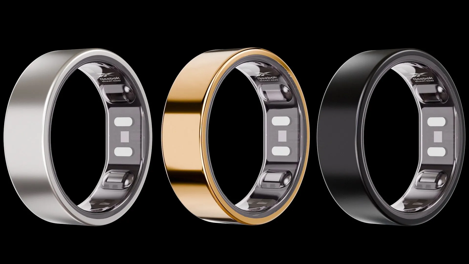Reebok Smart Ring nhiều màu Matte Black, Silver, Gold, nhẫn titan theo dõi sức khỏe