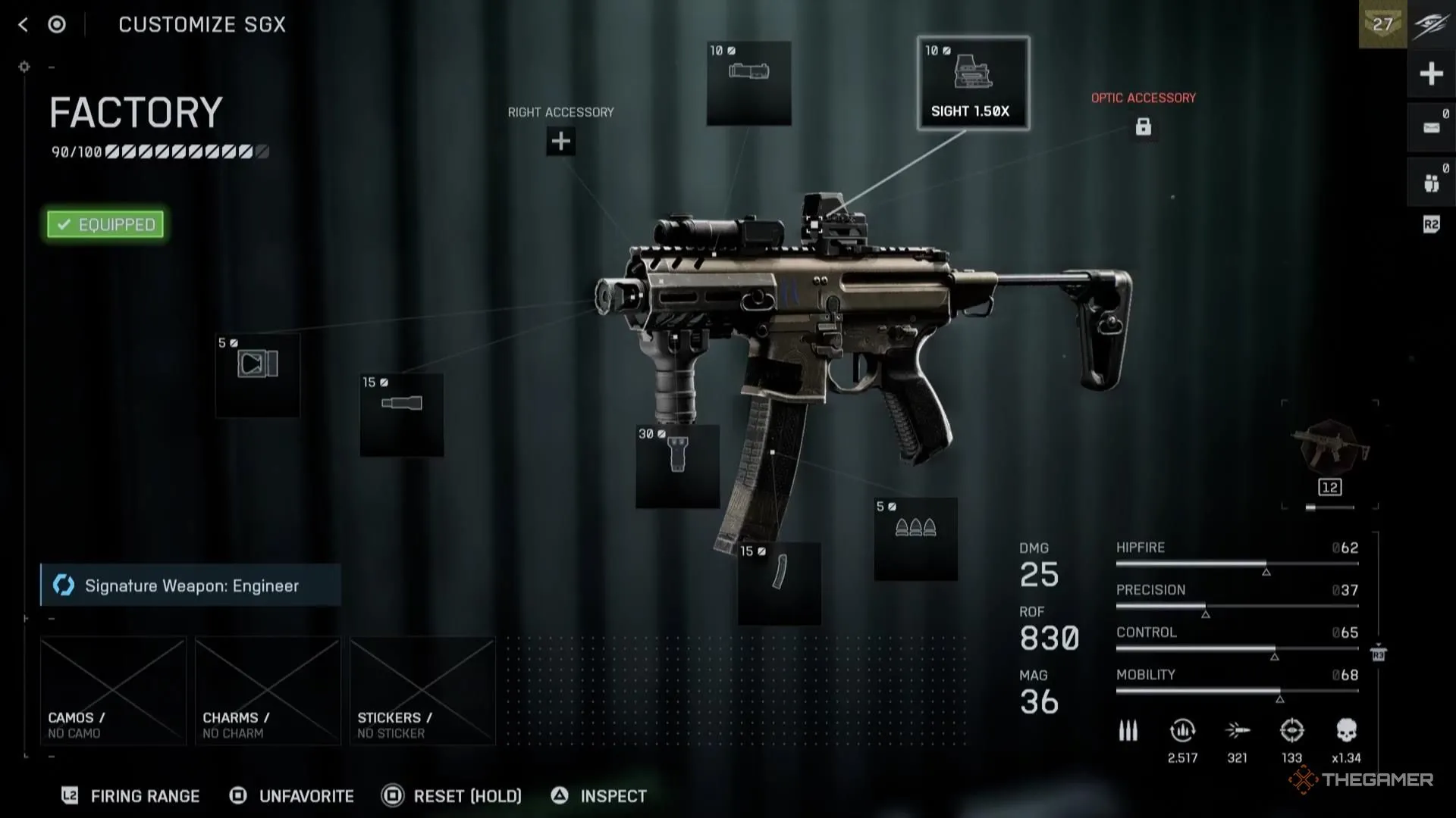 SGX SMG dành cho Engineer trong Battlefield 6, tối ưu hipfire và DPS cận chiến
