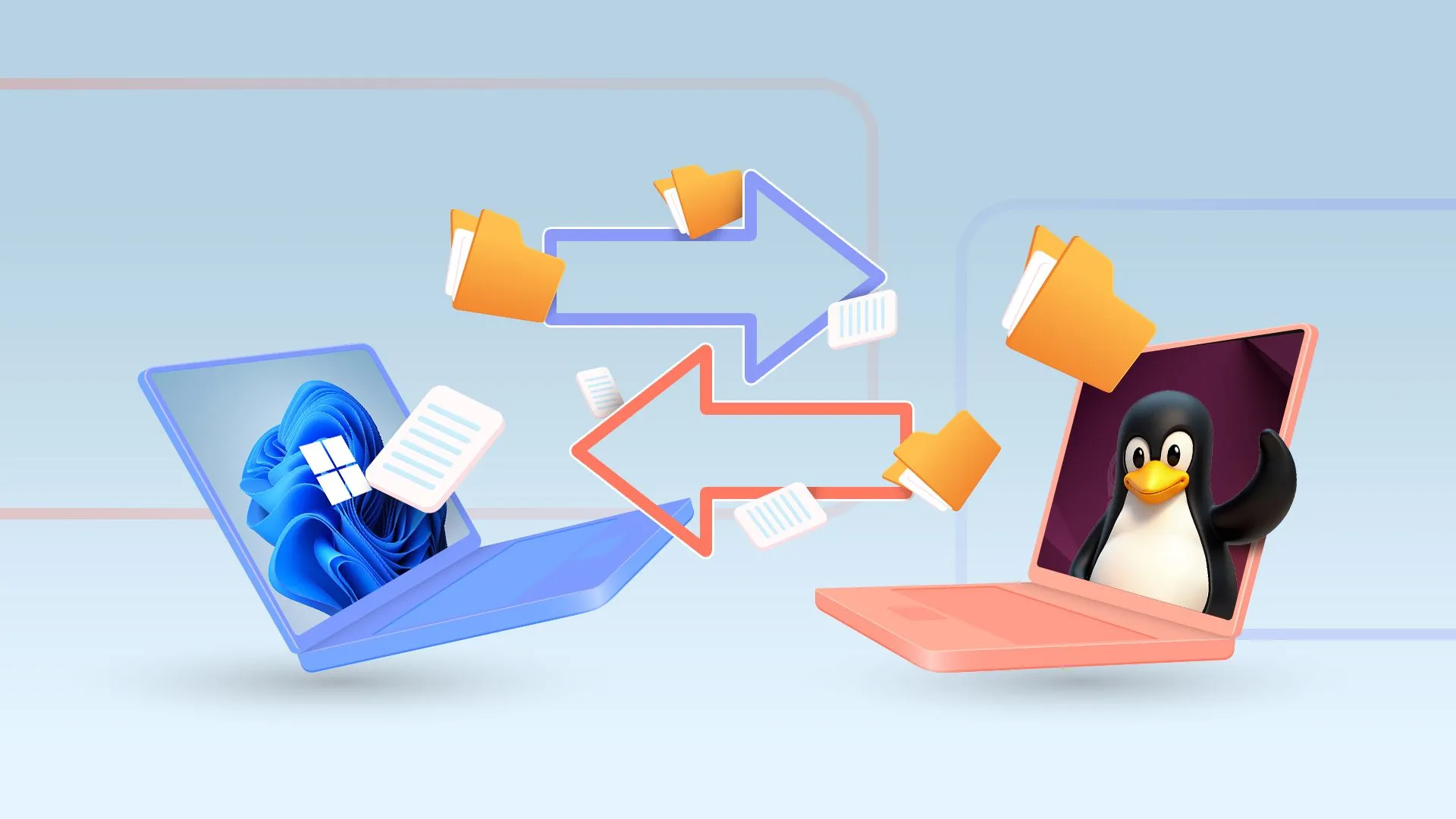 So sánh Windows và Linux: chuyển file giữa hệ thống, minh họa mount filesystem