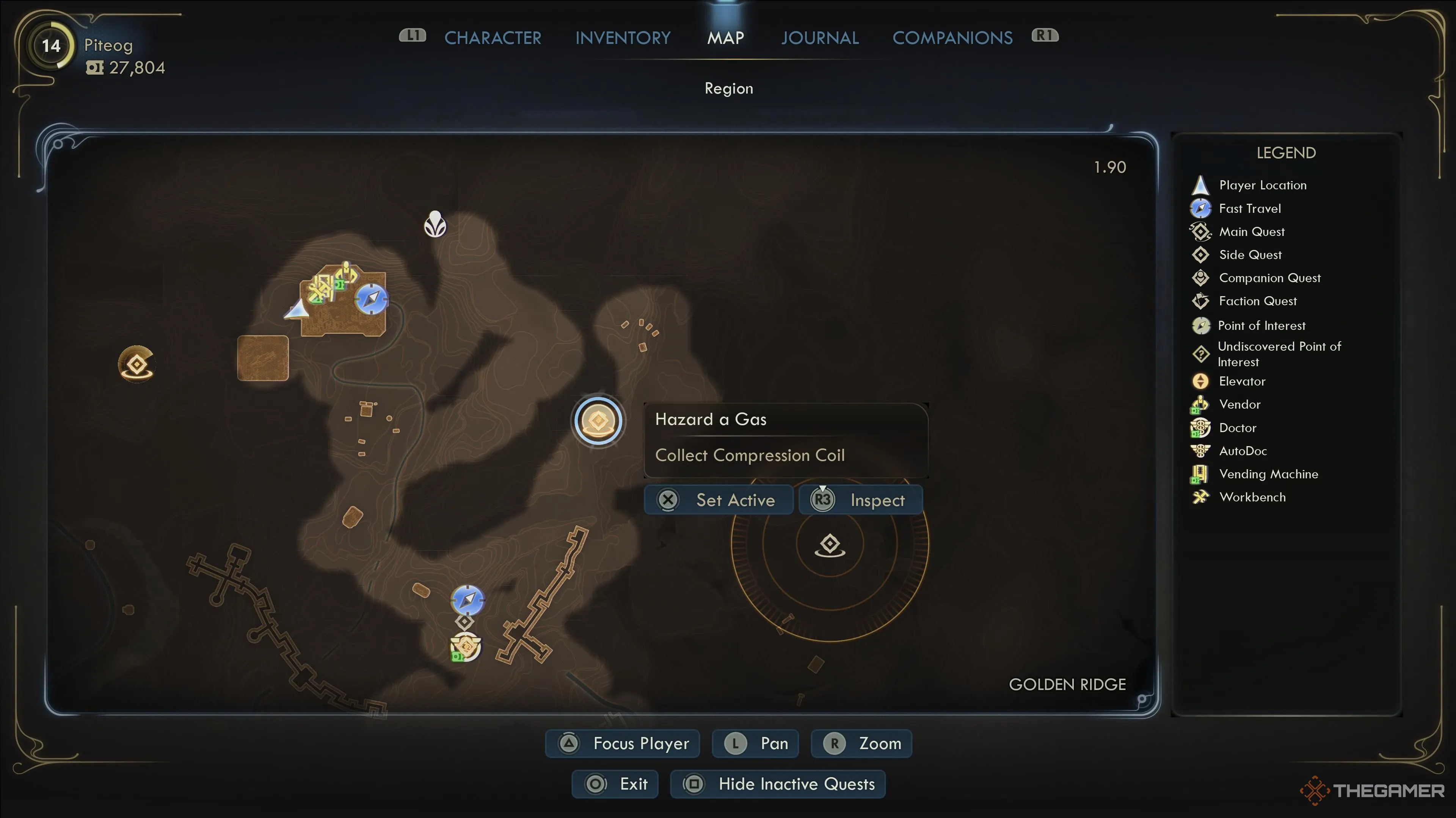 The Outer Worlds 2 AutoDoc Compression coil location #5 map.