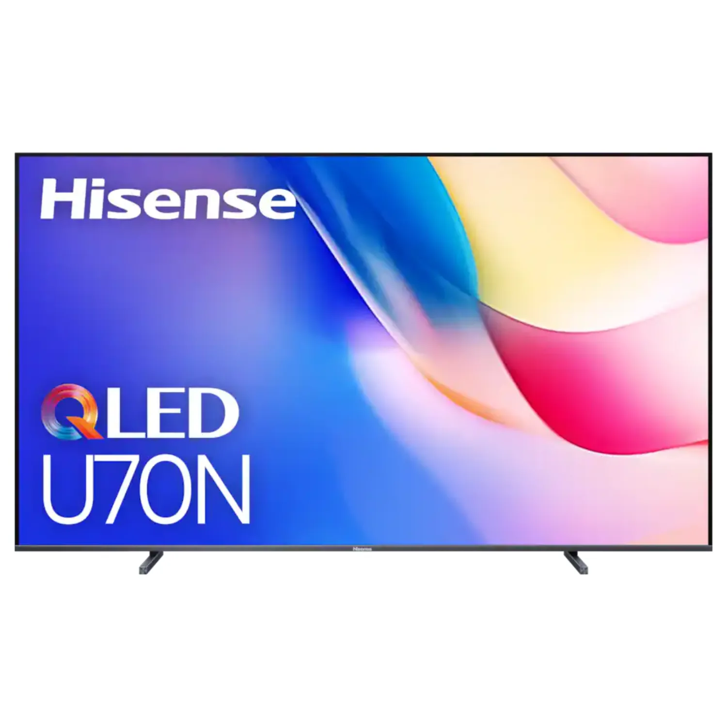 Toàn cảnh chiếc Hisense U70 100 inch QLED 4K đặt trong phòng khách, phù hợp cho setup game và rạp tại nhà