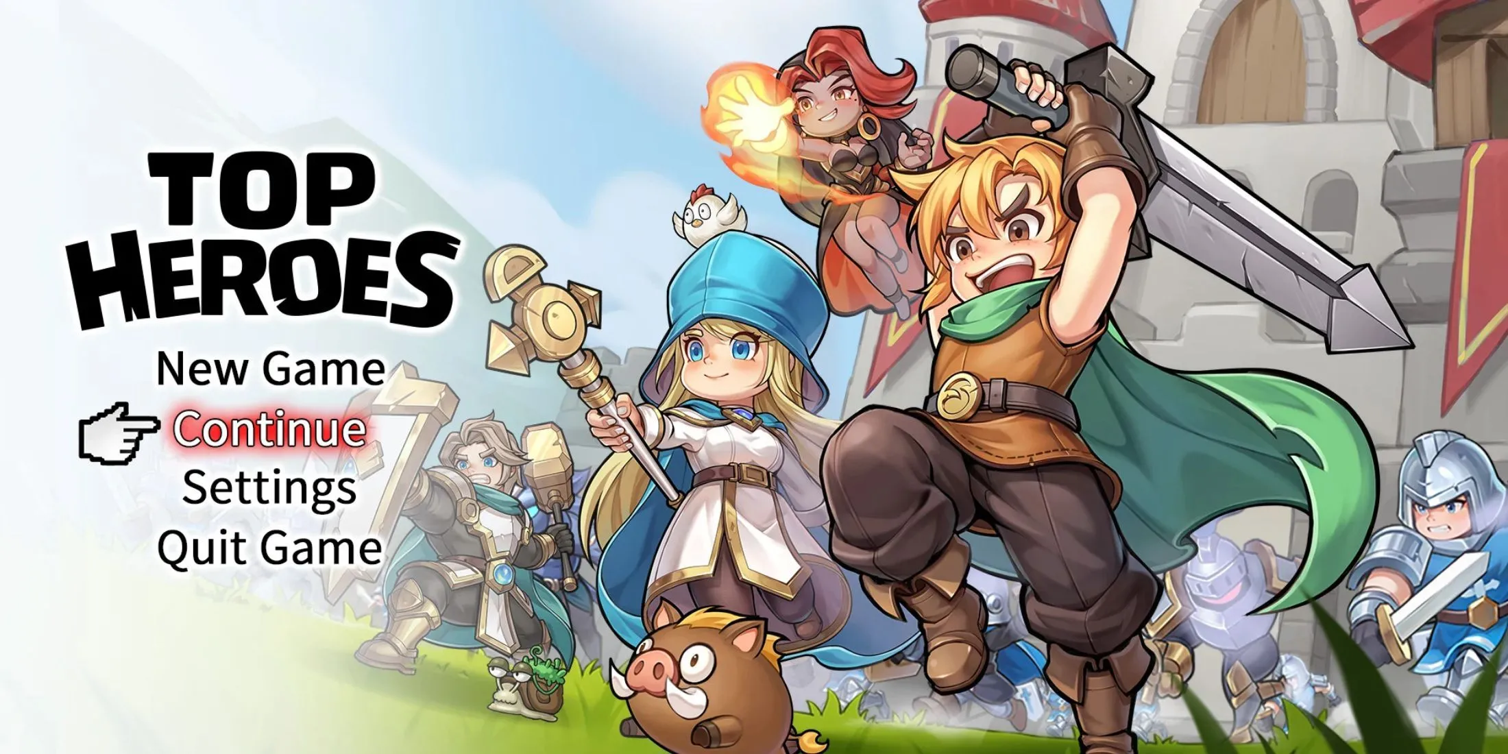 Top Heroes characters cùng mã quà tặng