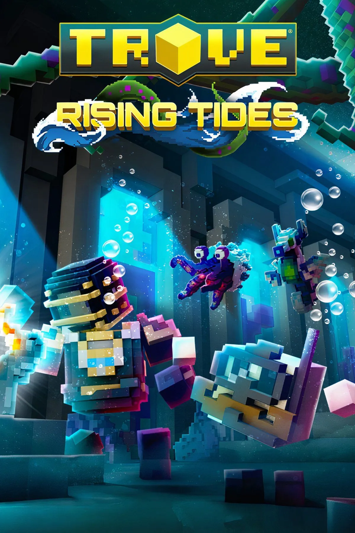Trove phong cách voxel, thế giới mở sáng tạo và dungeon RPG miễn phí trên Steam