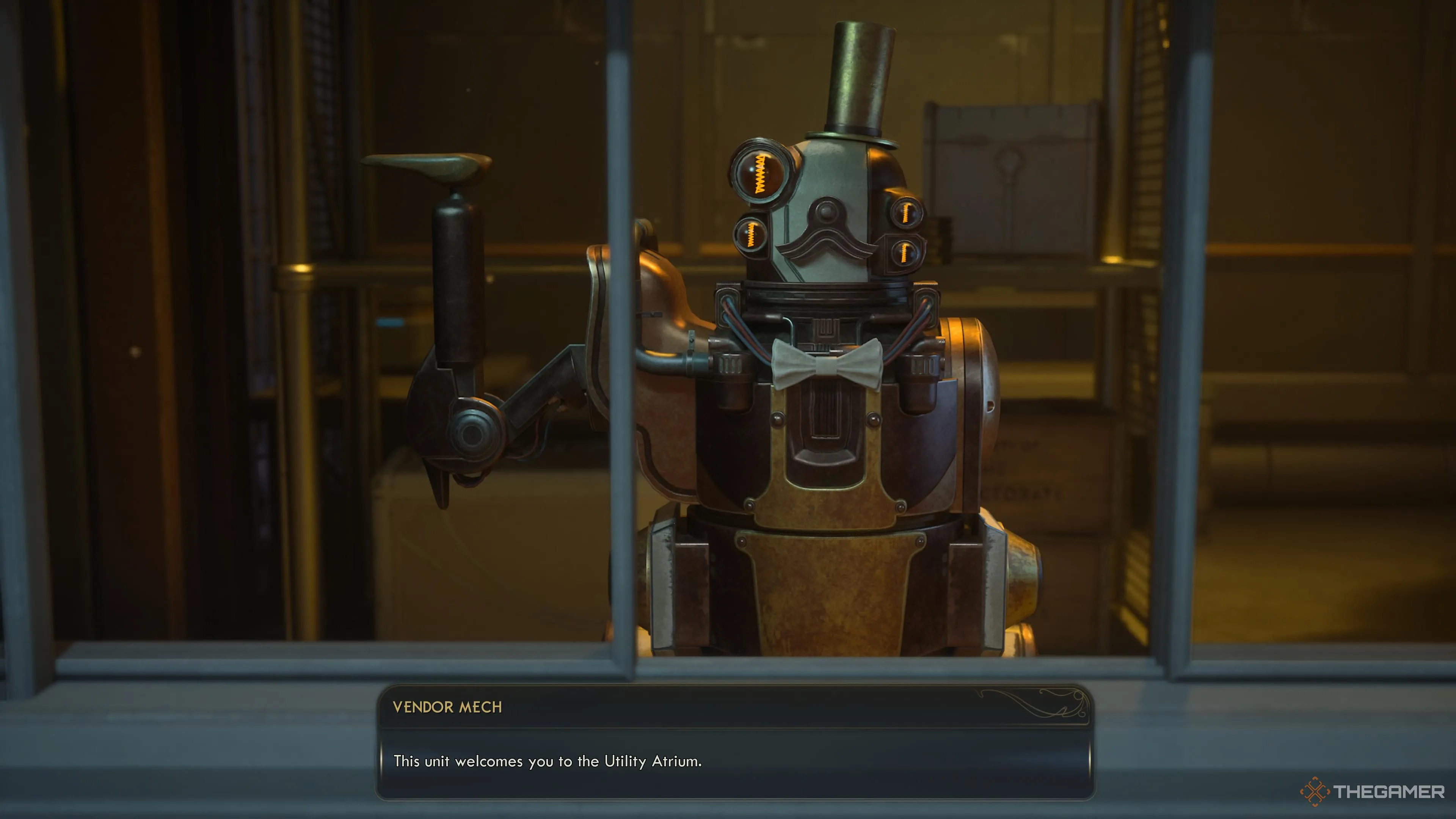 Vendor Mech trong Greater Tranquility Station — nhiều món hữu dụng