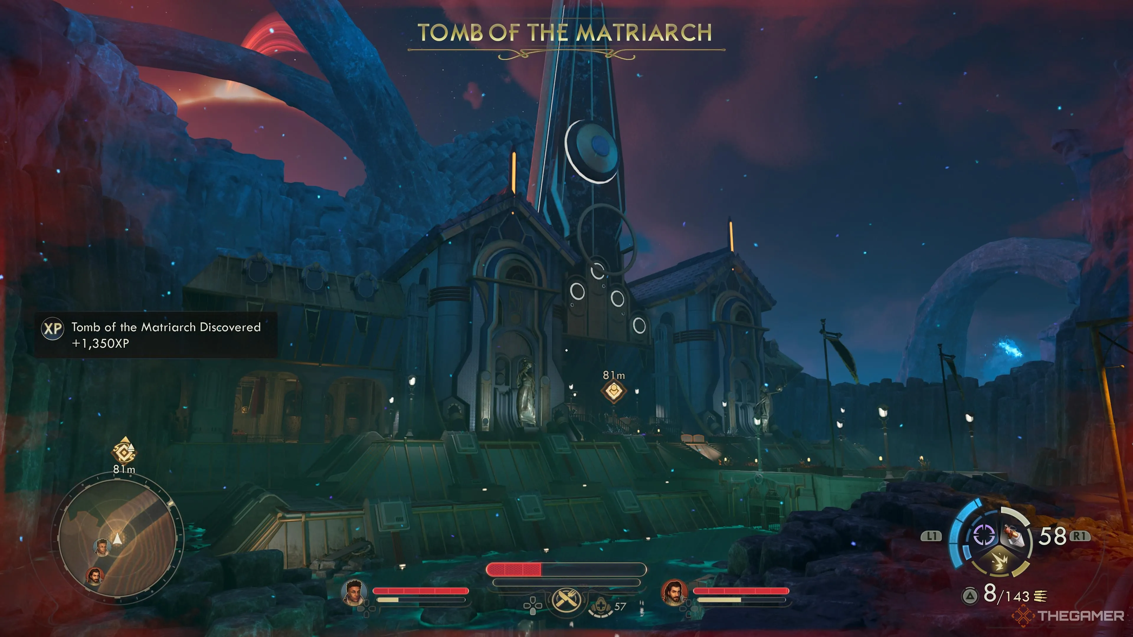 Vị trí Tomb of the Matriarch trên Praetor trong The Outer Worlds 2
